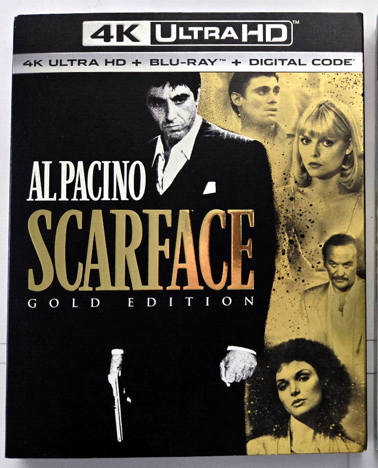 Scarface 4K Gold Edition (4K+Blu-ray+Digital Copy+A Rare, Embossed Slip Cover)