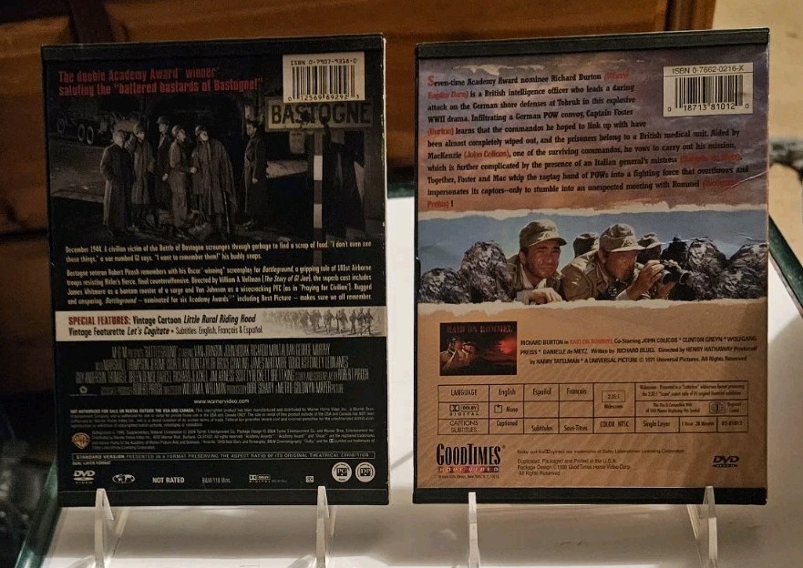 Raid on Rommel + Battleground DVD War Military 1971 1949