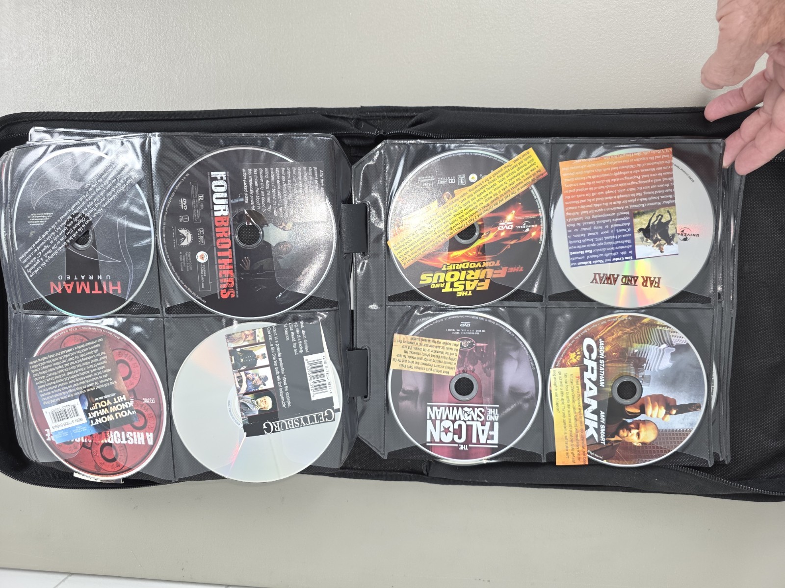 189 DVD’s in excellent condition With movie descriptions Excellent Picks!!