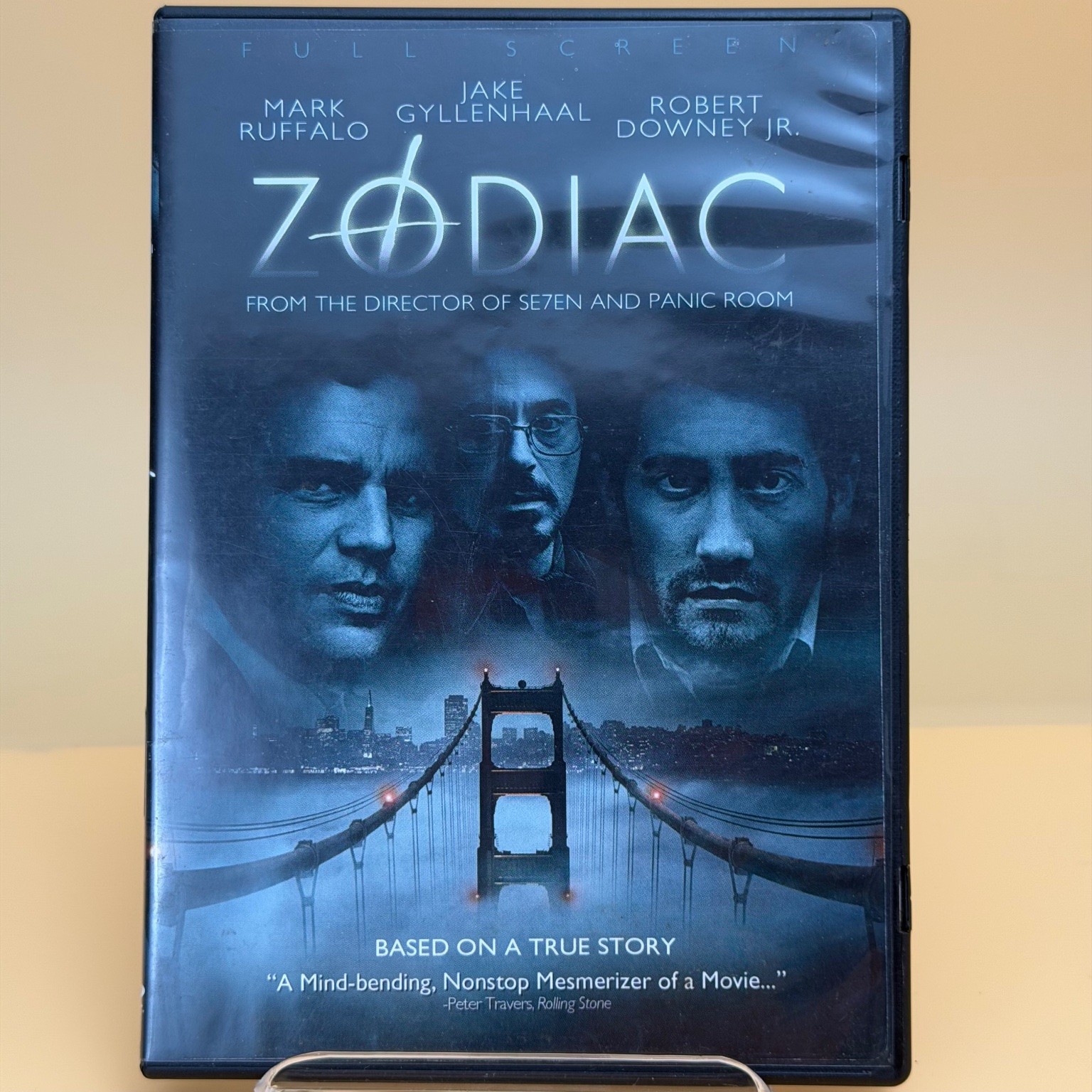 Zodiac DVD 2007 Full Screen Jake Gyllenhaal Robert Downey Jr. Mark Ruffalo
