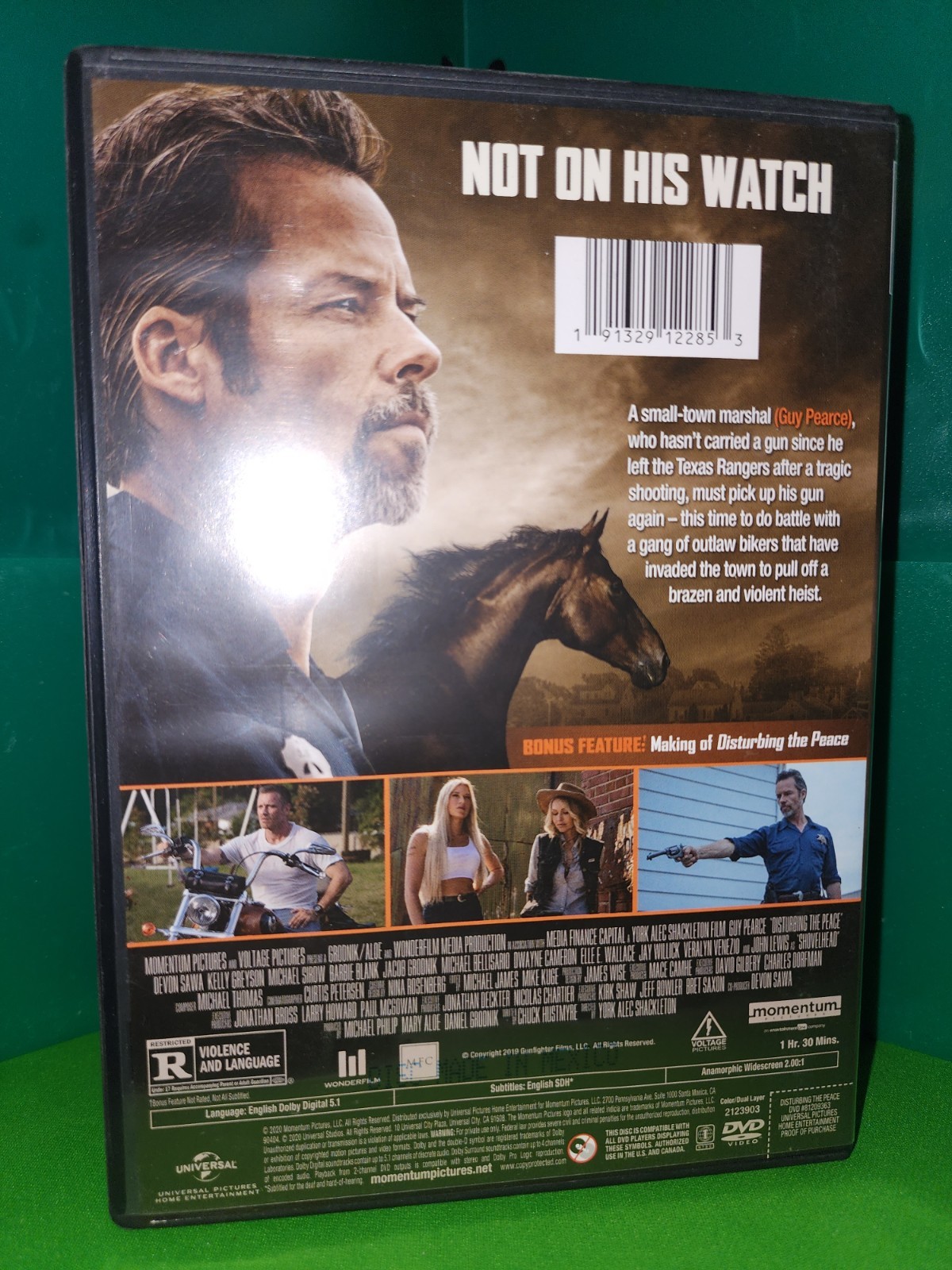 CIB – Disturbing the Peace (DVD, 2020, Universal) Momentum Guy Pierce