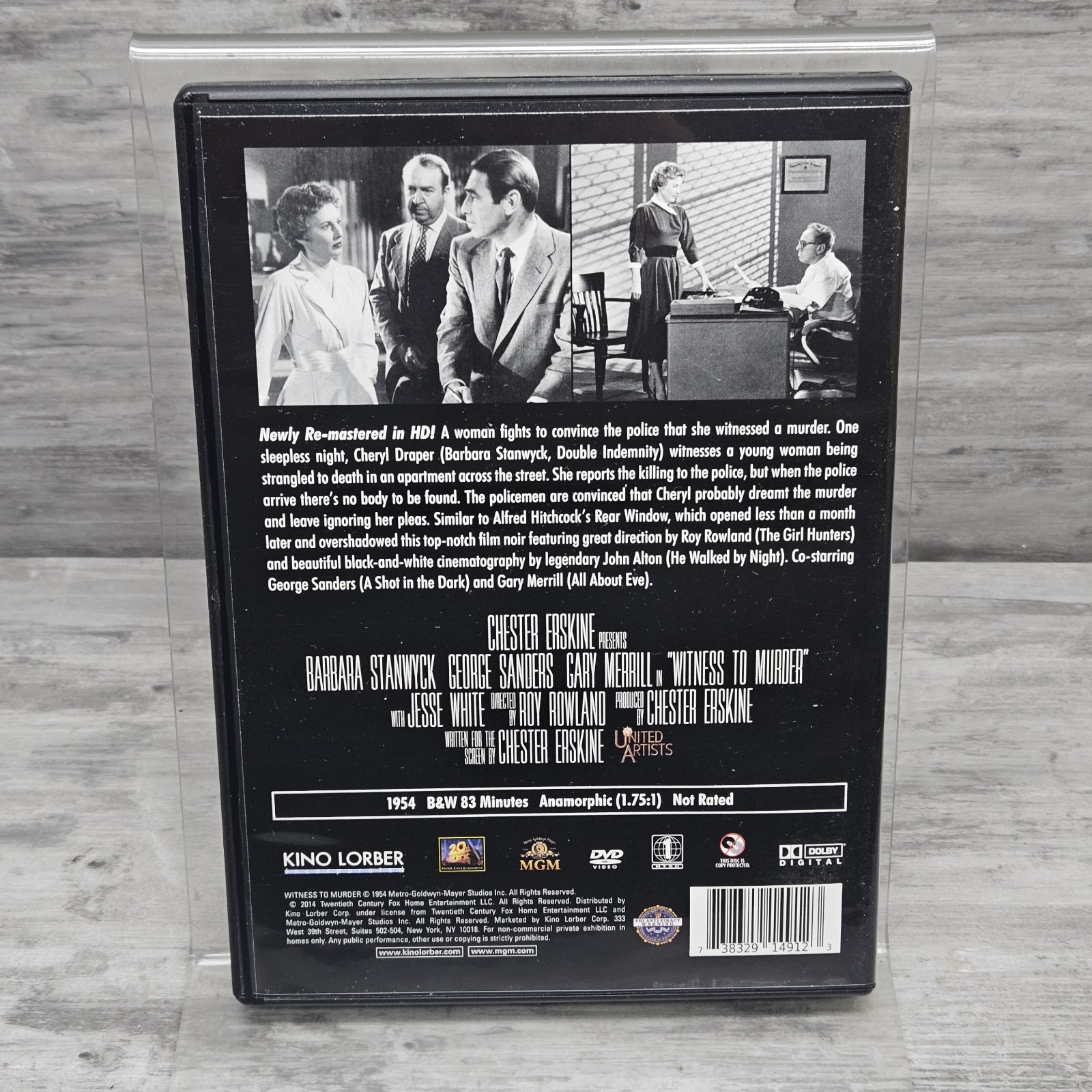Film Noir: The Dark Side of Cinema Four-Disc Set DVD KL Studio Classics
