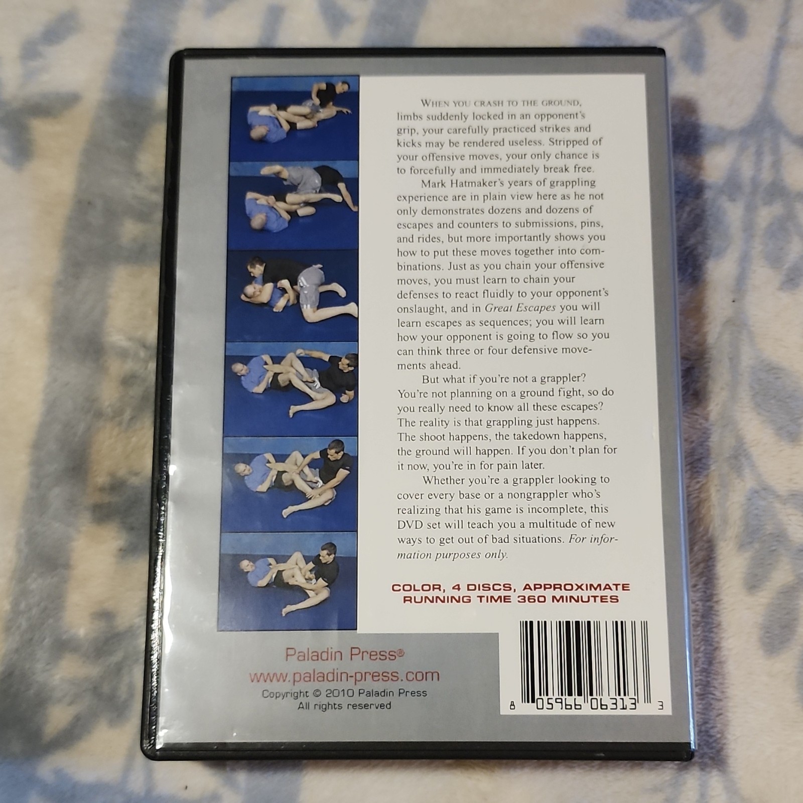 Great Escapes DVD 4-Disc Mark Hatmaker Paladin Press 2010 360 Min