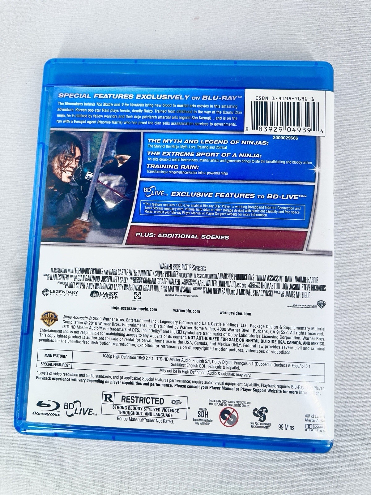 Ninja Assassin (Blu-ray, 2009)