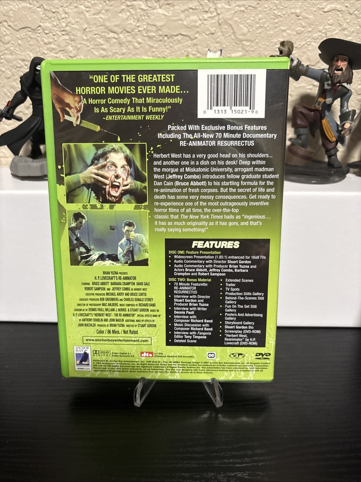 Re-Animator (DVD, 1985) W Green Case And Chapter Insert