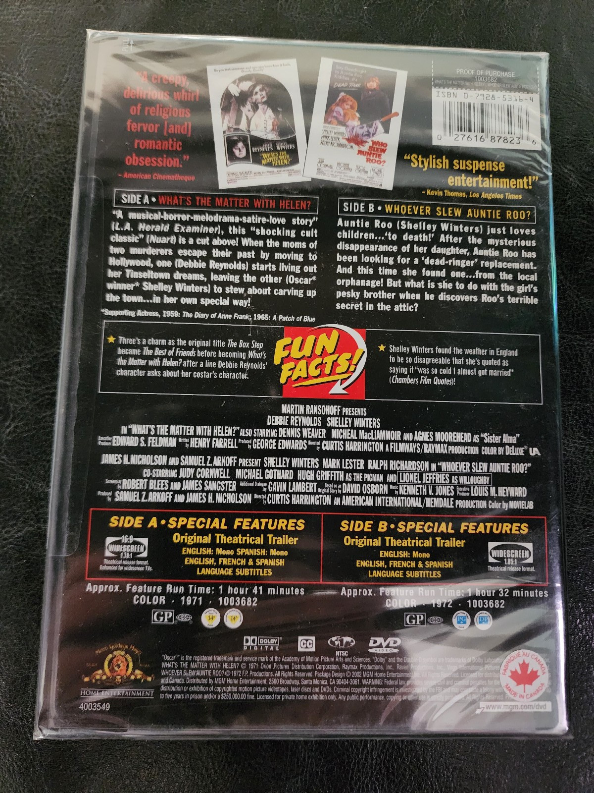 What’s the matter with Helen Whoever Slew Auntie Roo OOP Midnight Movies DVD NEW