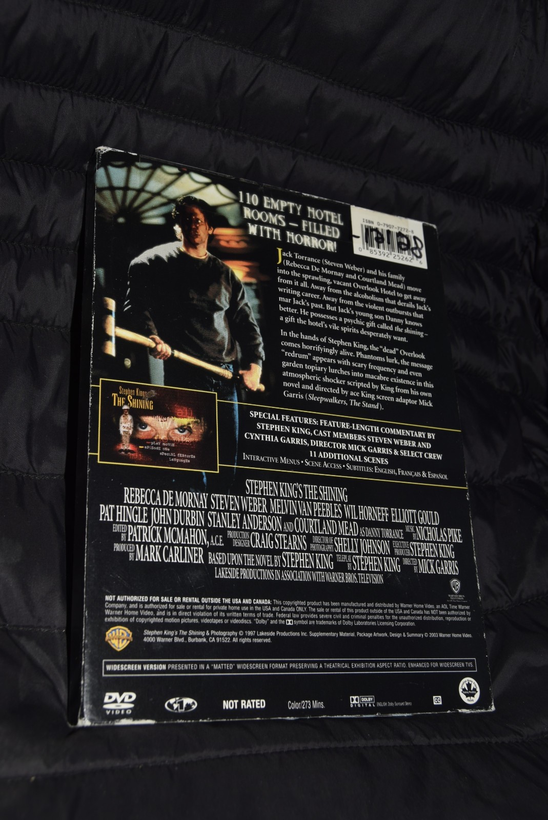 THE SHINING|NR|DVD|WIDESCREEN|1997|HORROR|REBECCA DE MORNAY|STEVEN WEBER|S(BOX#3