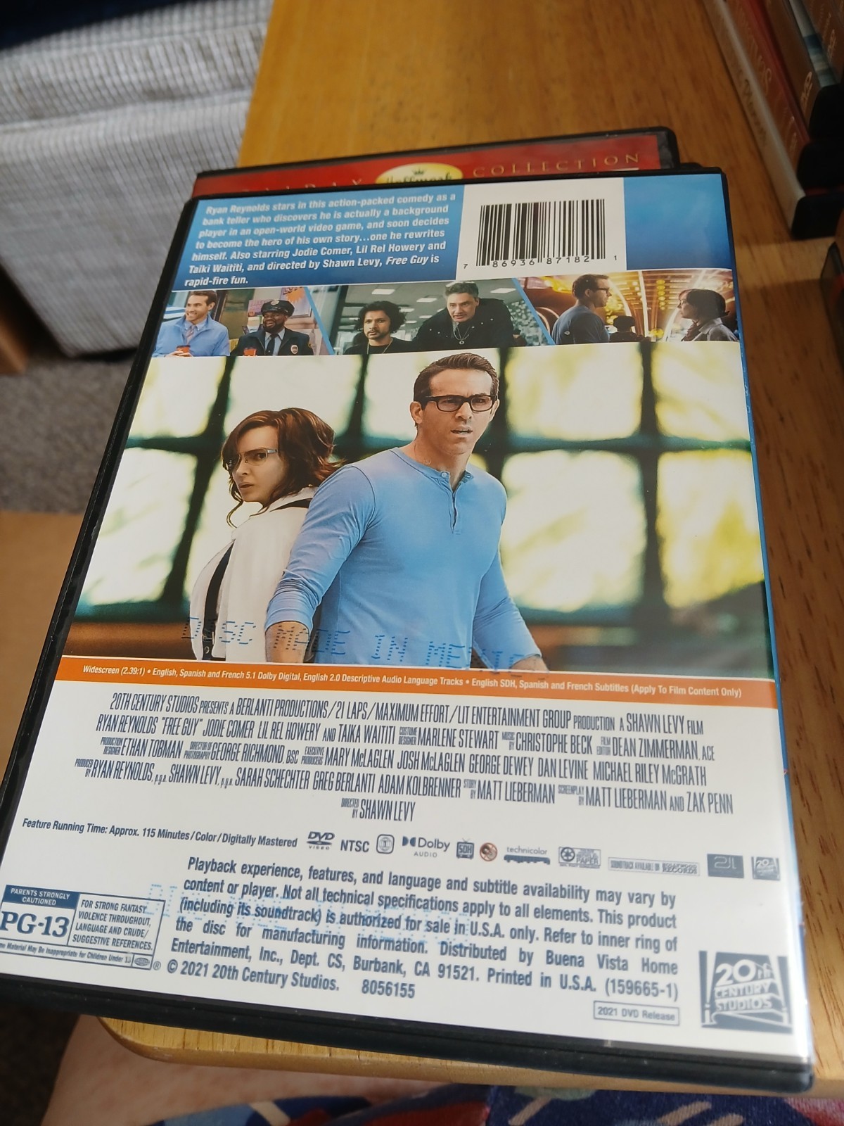 Free Guy DVD 2021 Release, Starring Ryan Reynolds, Jodie Comer