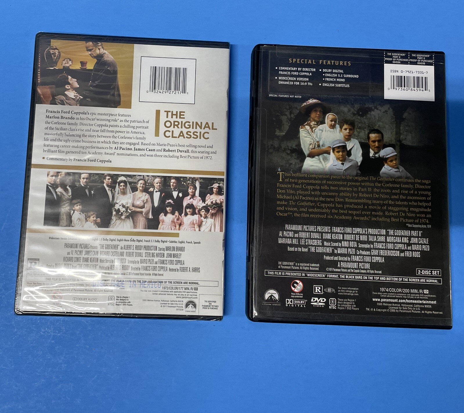 DVD Francis Ford Coppola Lot of 7 Movies Godfather Apocalypse Now