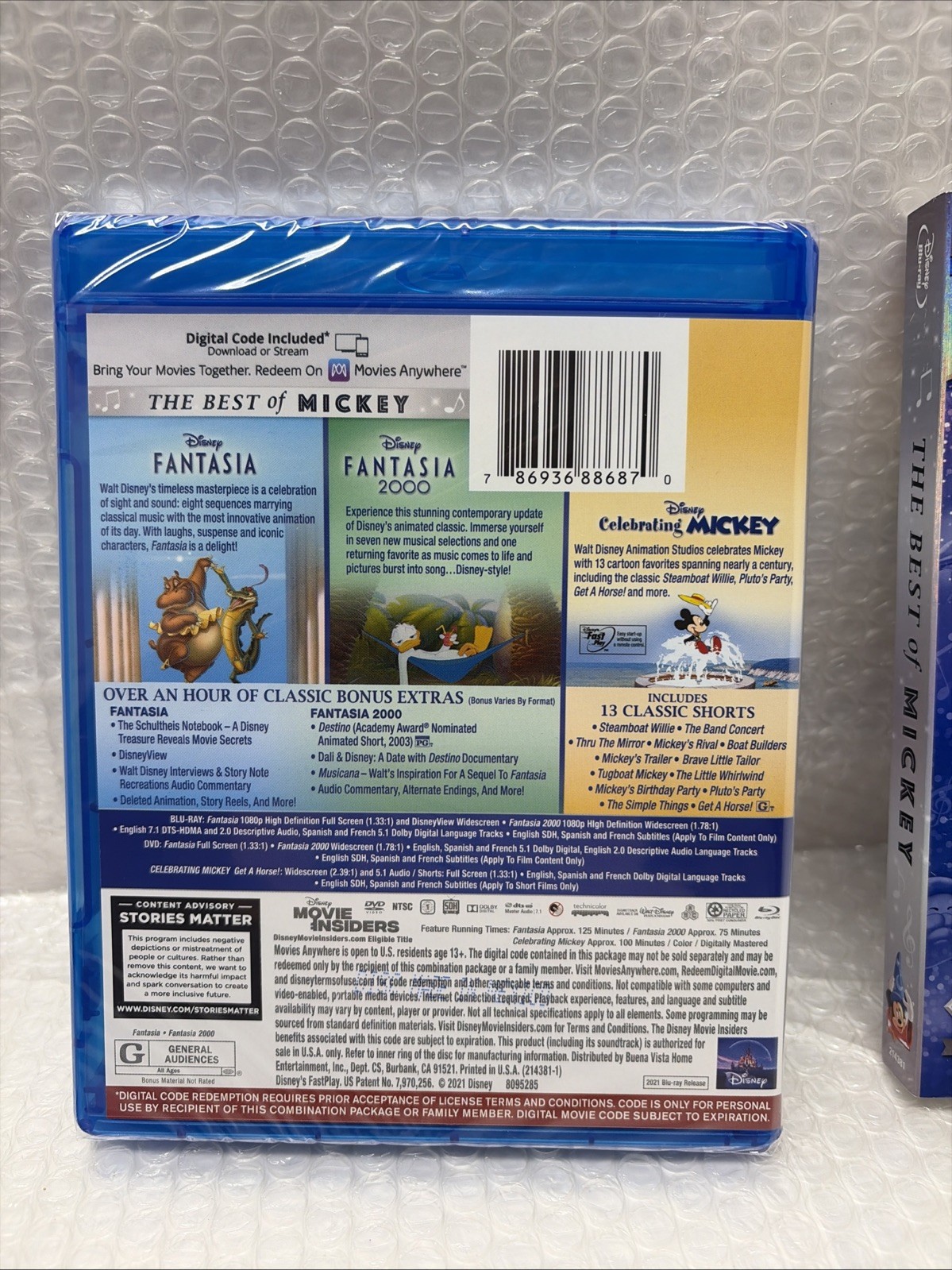 Disney The Best of Mickey: Fantasia/Fantasia 2000/Celebrating Mickey…