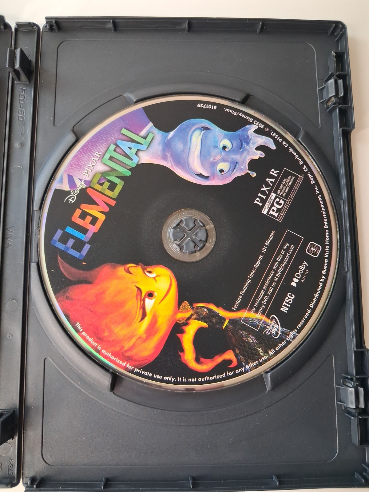 Pixar Elemental (2023) DVD Widescreen PG 109 min Commentary Eng/Span Sub