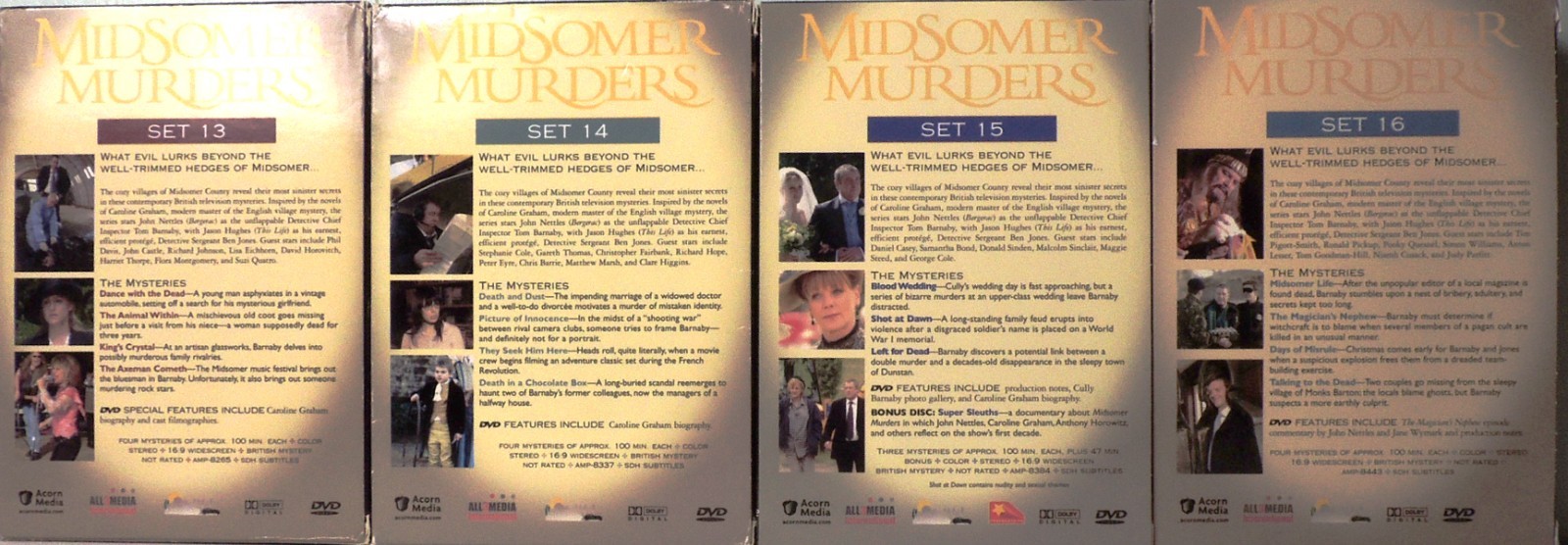 Midsomer Murders Complete Series 1-25 Acorn Media British Crime Drama