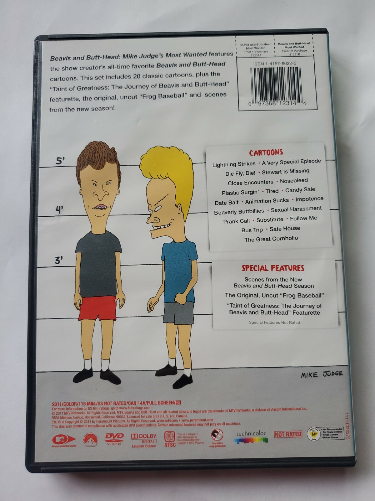 Beavis and Butt-head: Mike Judge’s Most Wanted DVD