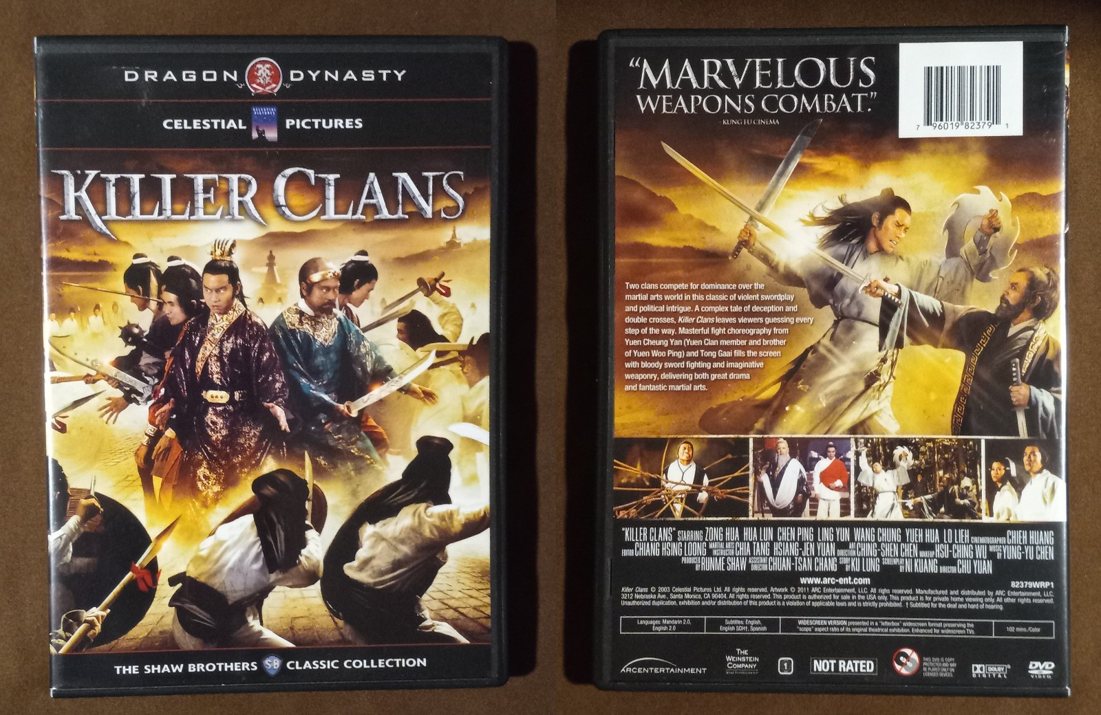 Shaw Brothers – Lot of 11 – Original Dragon Dynasty DVD’s – Region 1