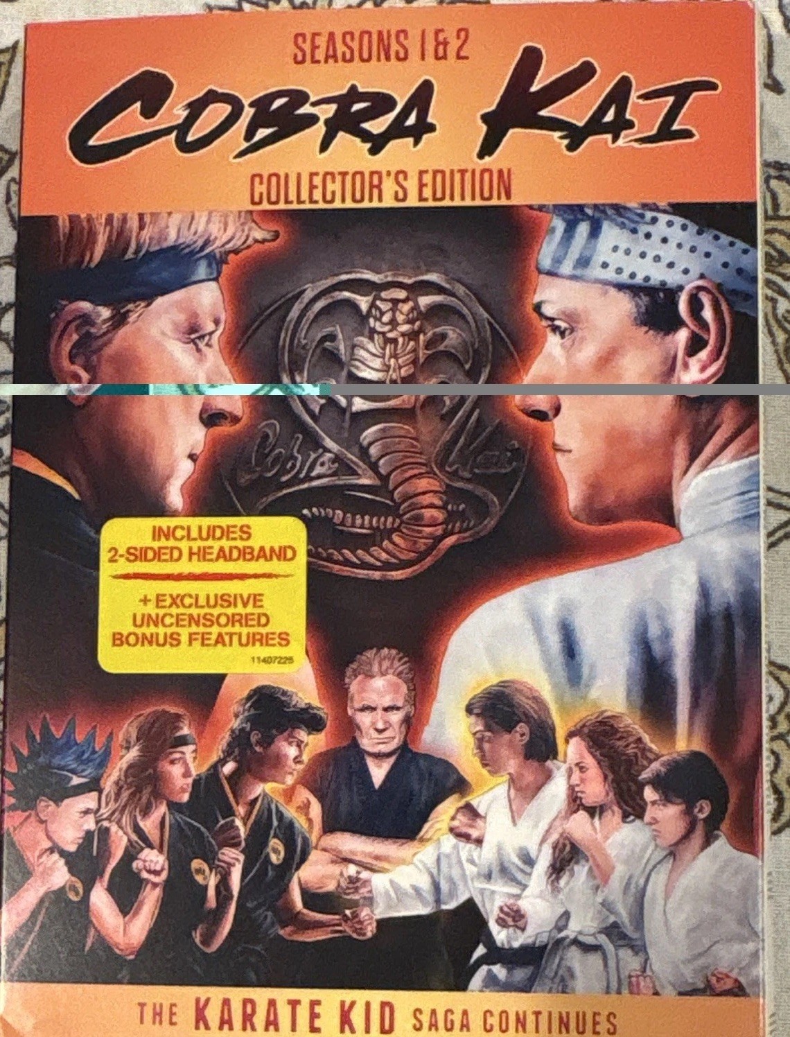 Cobra Kai Seasons 1-2 Collector’s Edition DVD w/ Bandana Still Sealed
