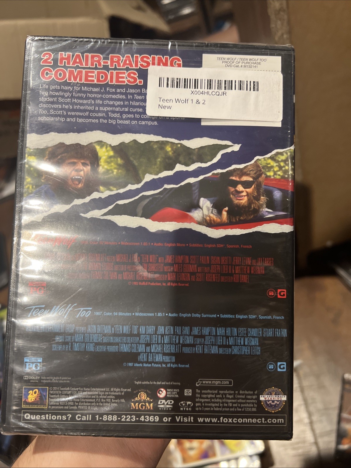 Teen Wolf 1 AND 2 [DVD] Michael J. Fox, Jason Bateman