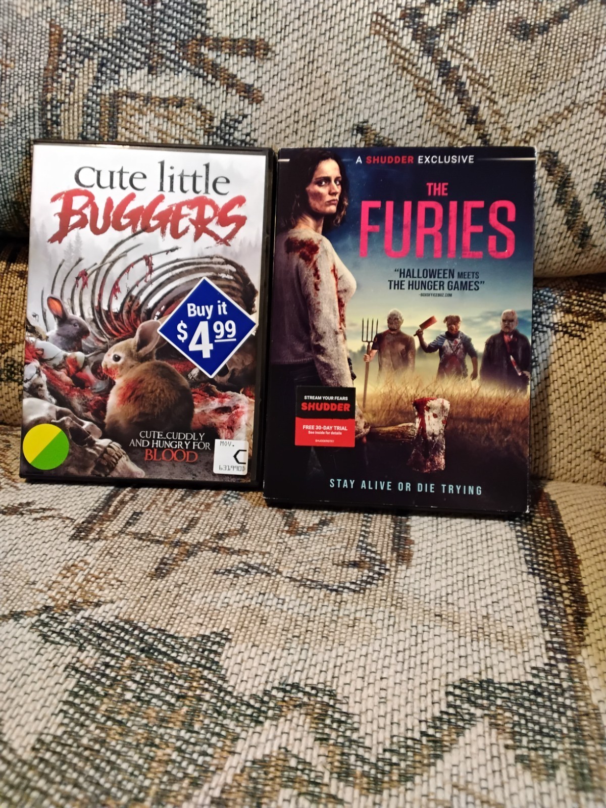6 horror dvds like new