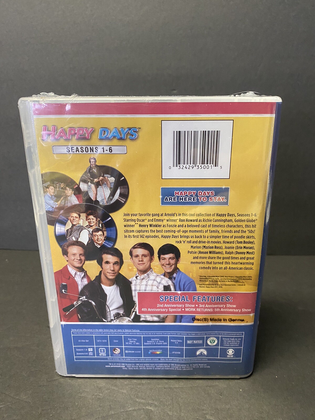 Happy Days: Seasons 1-6 DVD 22 Disc Boxed Set NEW SEALED