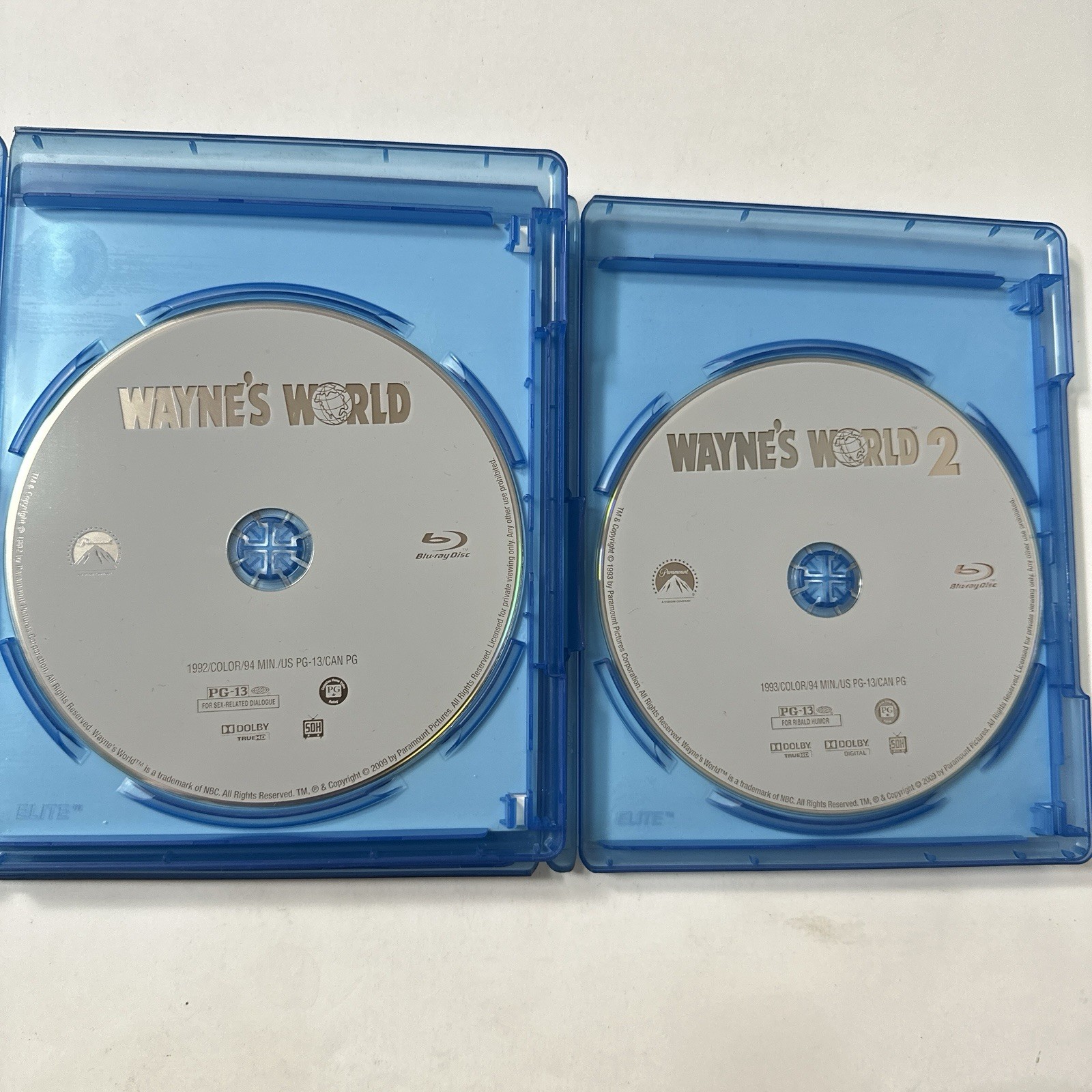 Wayne’s World 1 & 2, Double Feature (Blu-ray 2011) w Slipcover, OOP