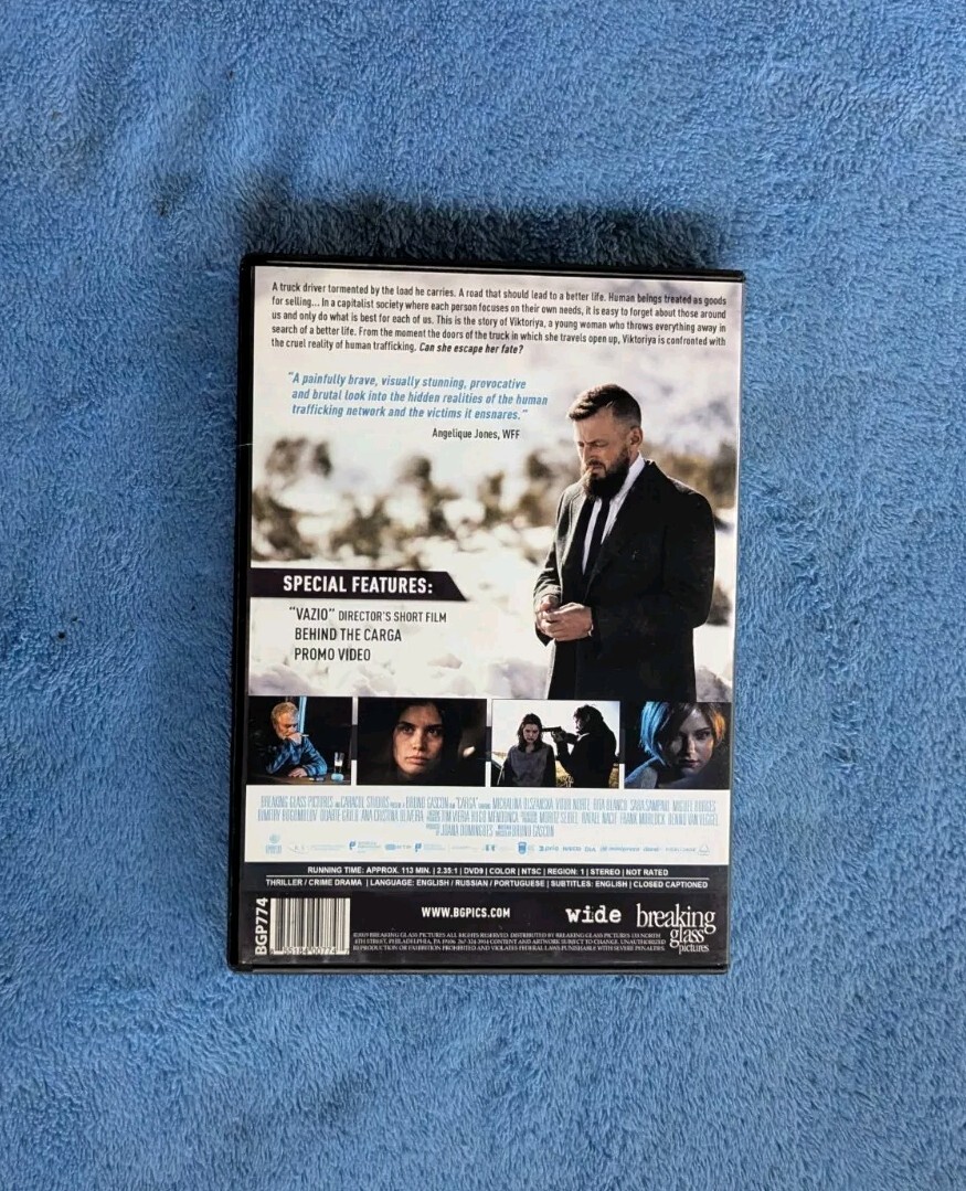 CARGA DVD 2019 Drama Bruno Gascon Michalina Olszanska Breaking Glass Pictures