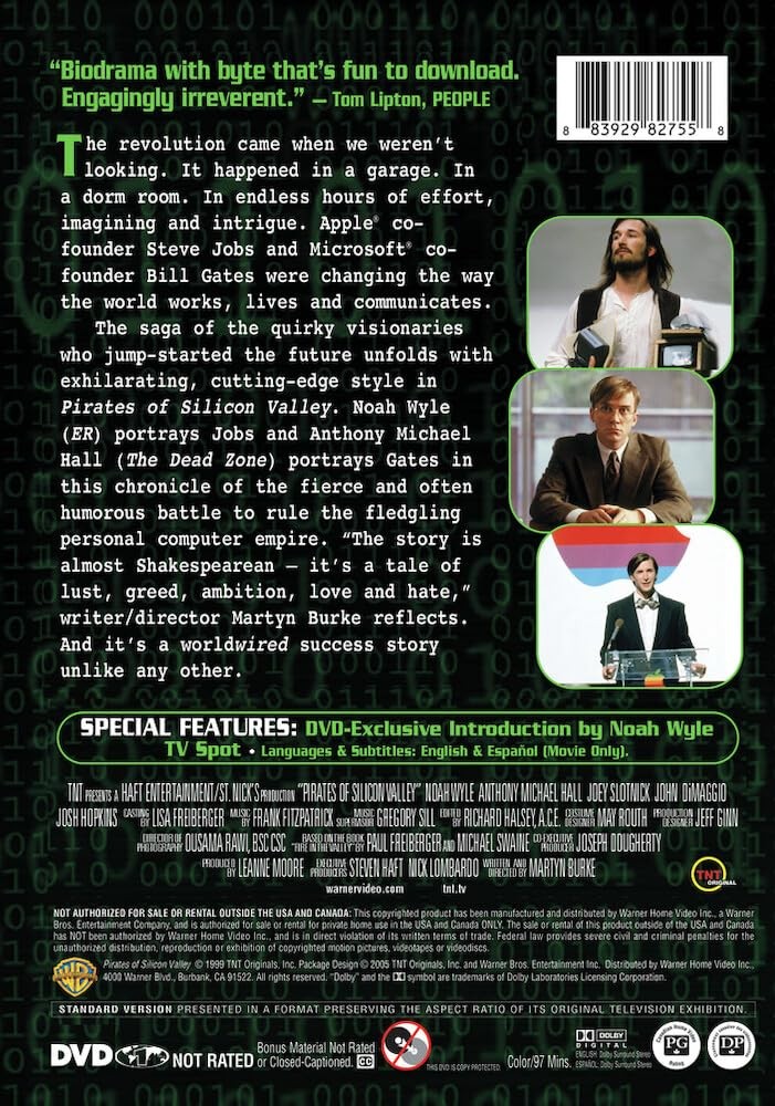 Pirates of Silicon Valley (DVD) Anthony Michael Hall J.G. Hertzler Joey Slotnick