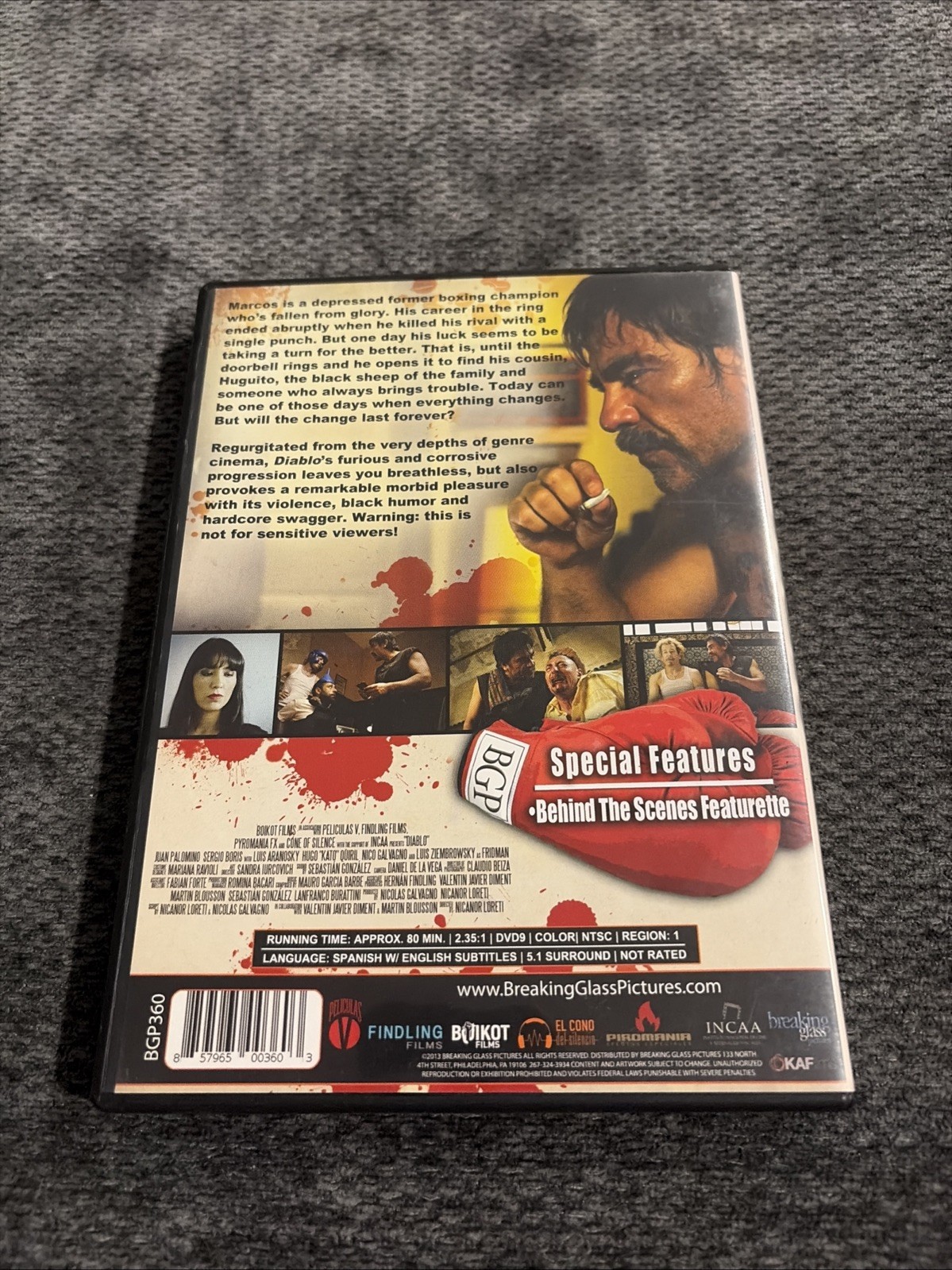 Diablo (DVD, 2011) Spanish Cult Crime Action Breaking Glass Pictures Ex-rental