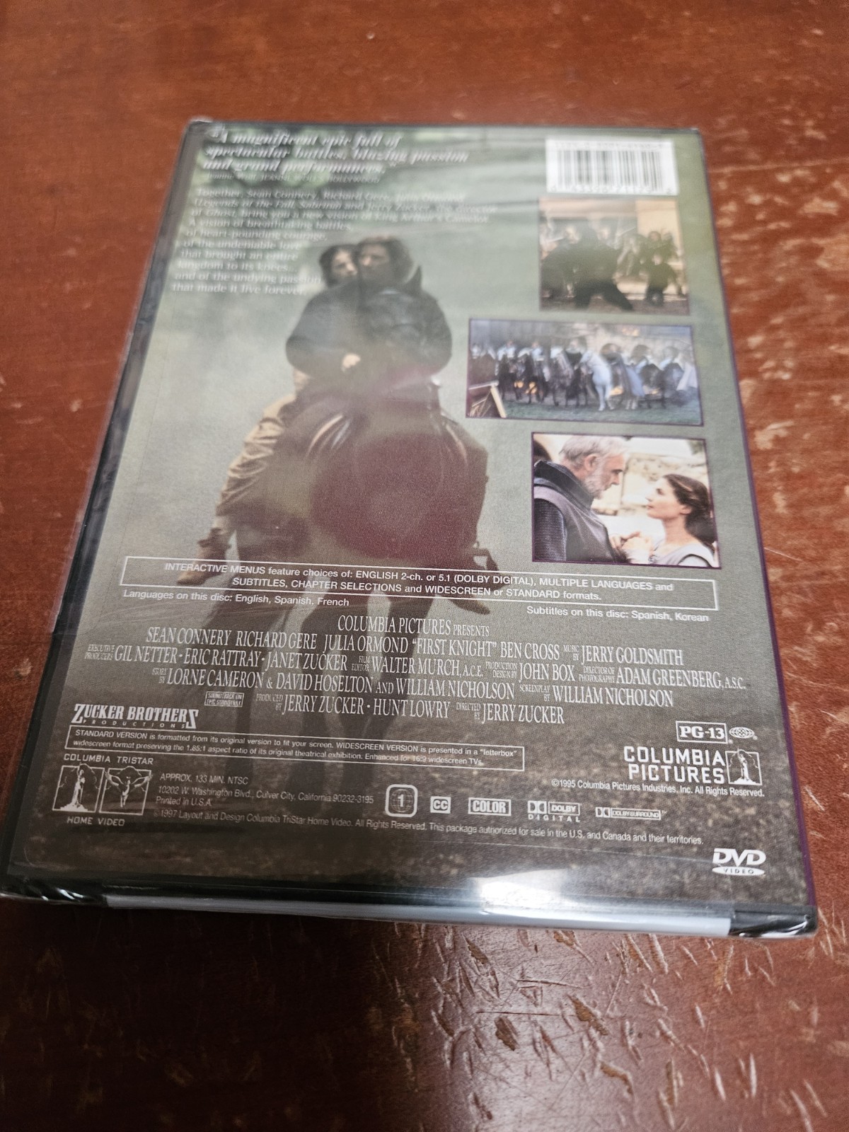 First Knight (DVD, Widescreen/Full Screen) NEW/SEALED