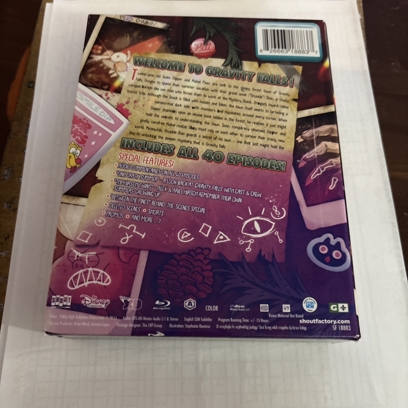 Gravity Falls The Complete Series Blu-Ray | Disney Collector’s Edition Insert