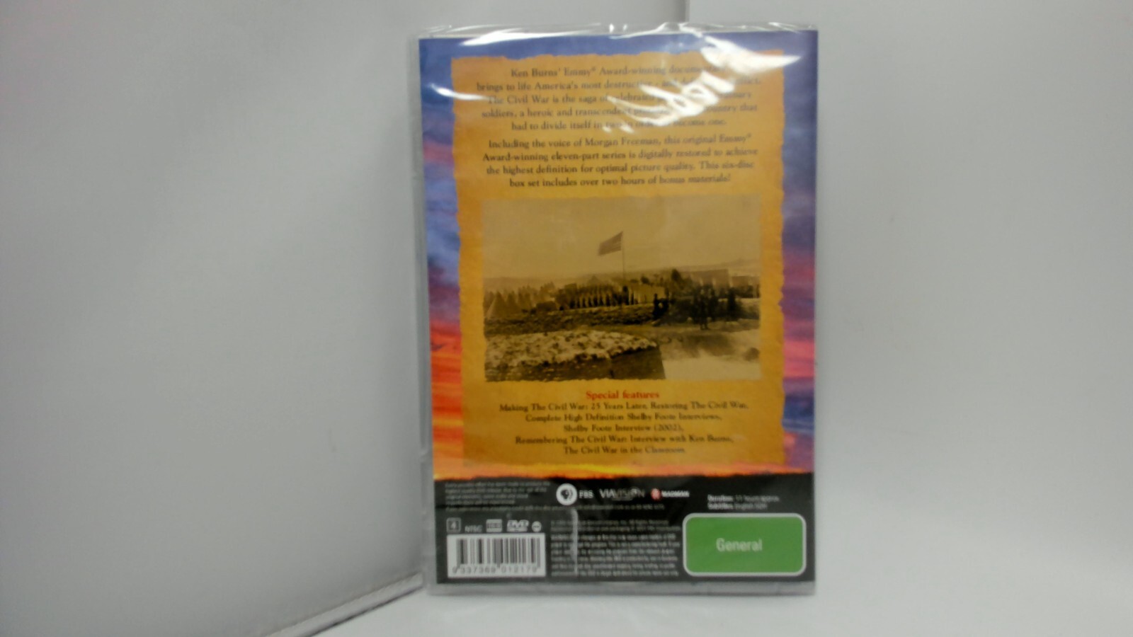 The Civil War A Film Directed By Ken Burns (DVD, 6-Disc Set)~Region4, Free ship.
