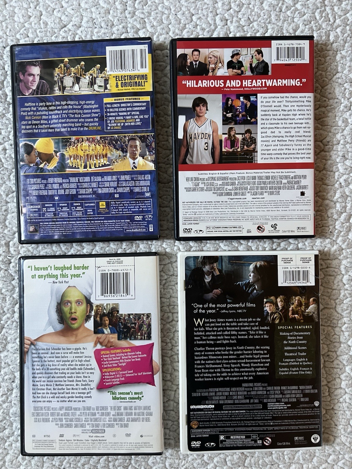 Lot of 7 DVDs Titles In Description