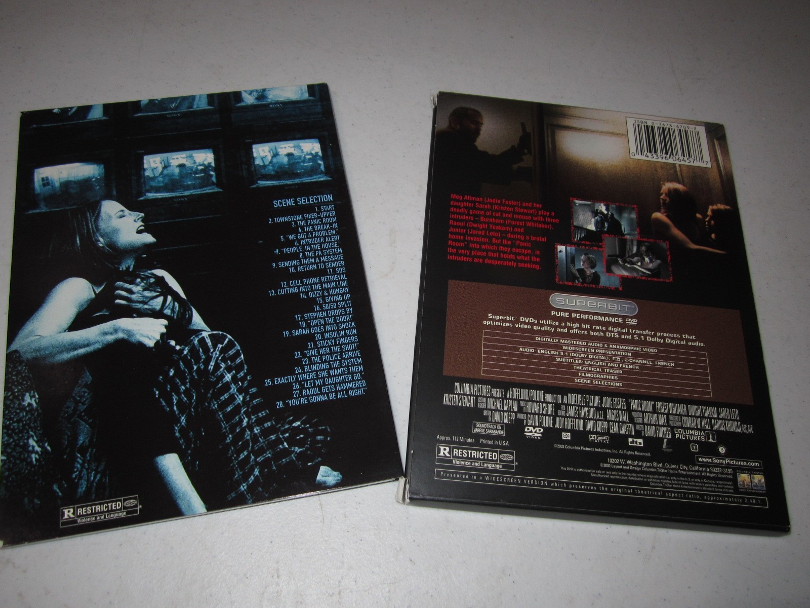 Panic Room (DVD, Superbit, 2002) David Fincher – Jodie Foster – Like New w/ Slip