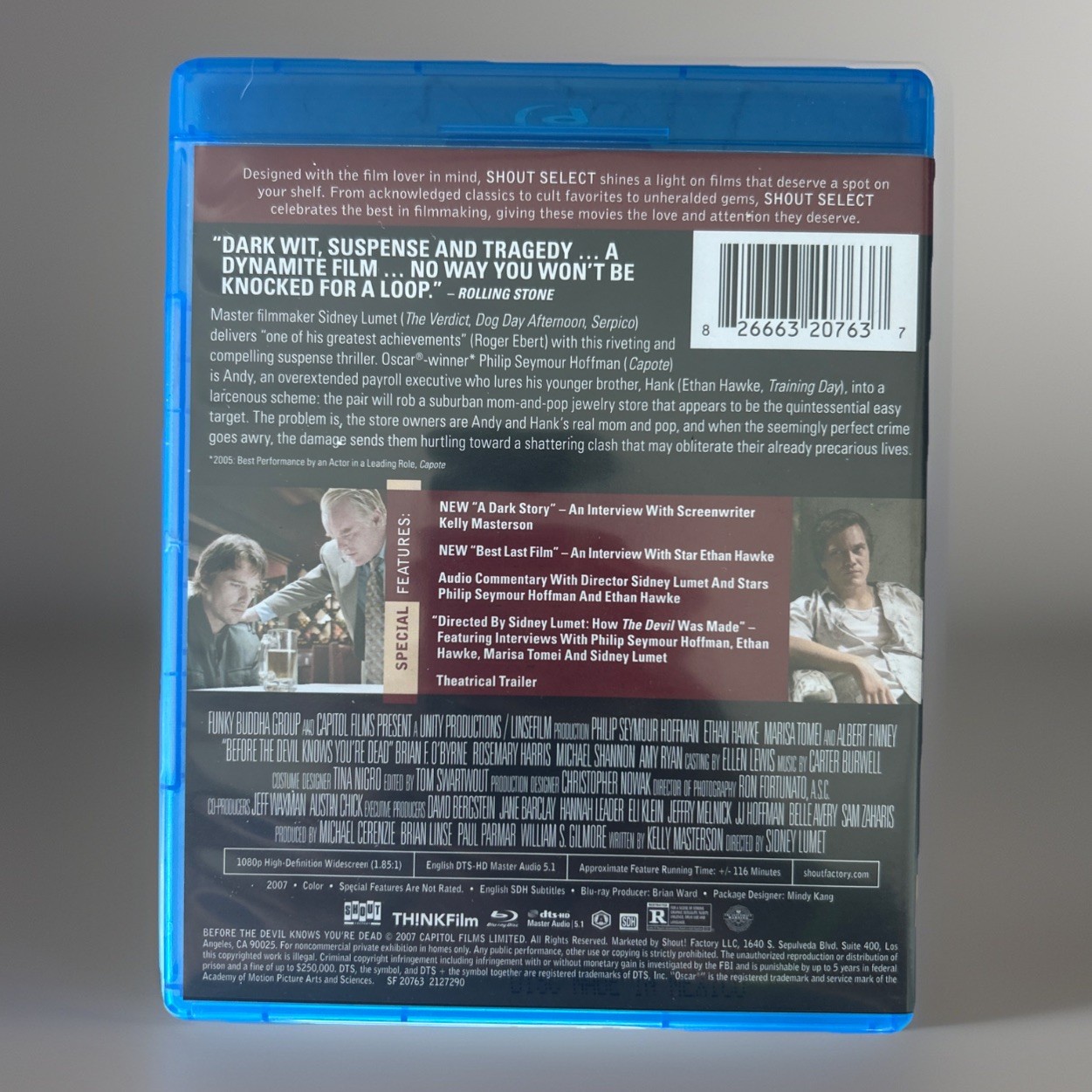 Before the Devil Knows You’re Dead (Blu-ray, 2020) Shout! Select #103, 2007 Film