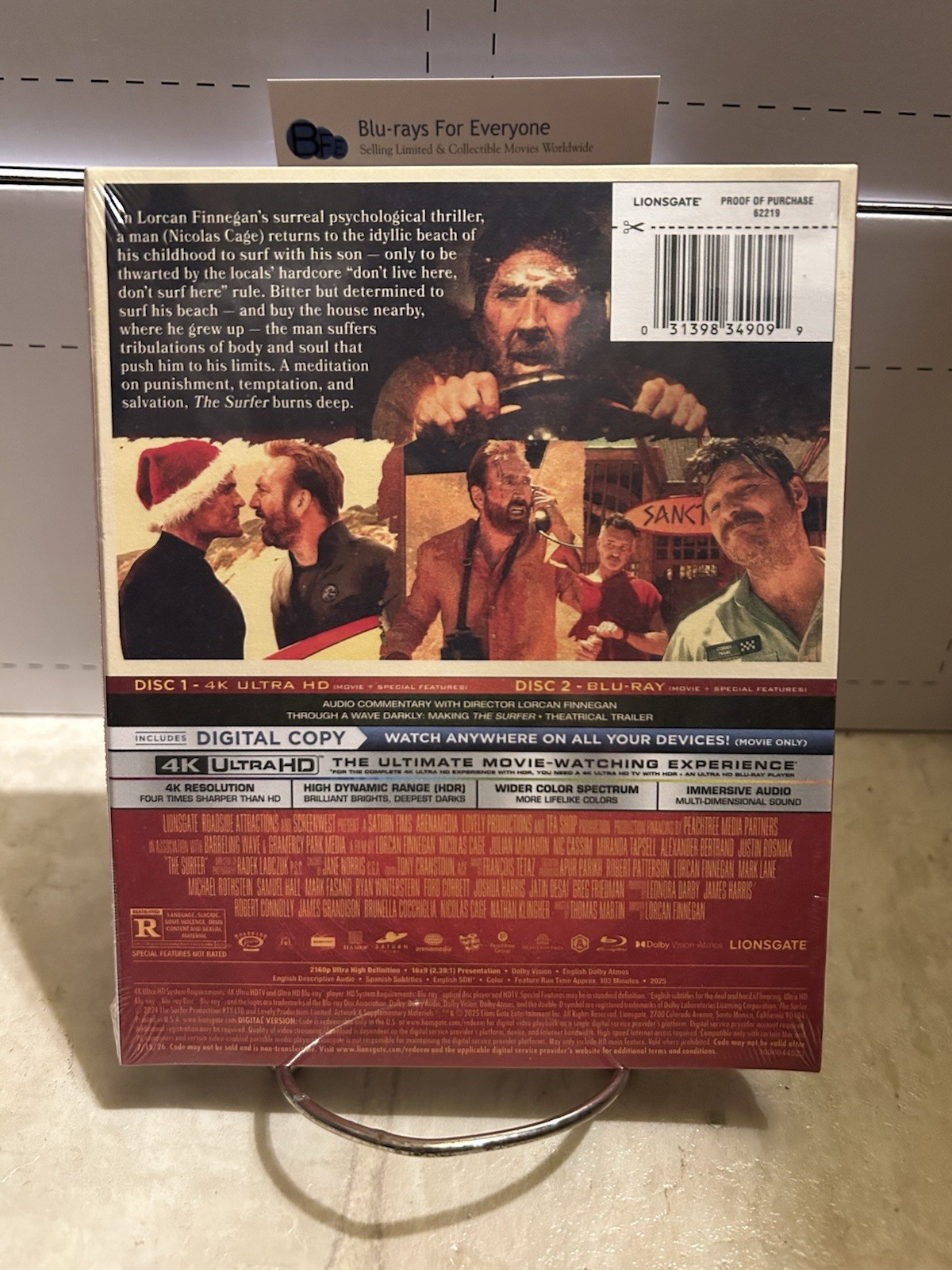 The Surfer 4K Blu-ray DigiPack [2025] Lionsgate Limited Exclusive – ShipsNextDay
