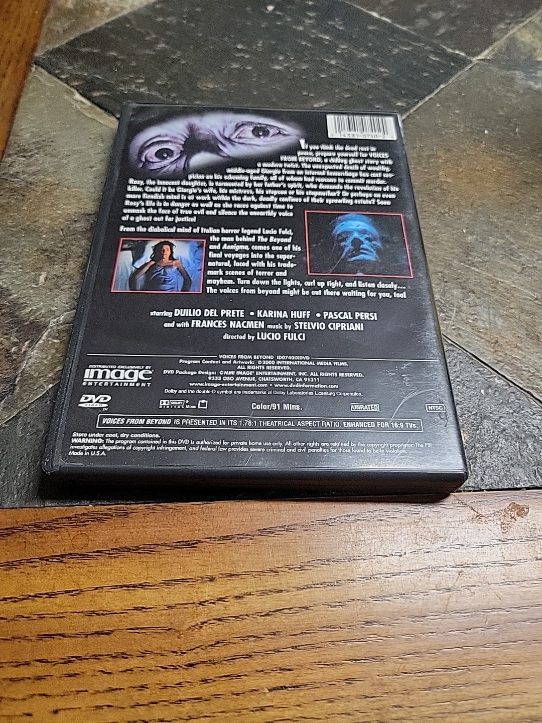 Voices From Beyond DVD, 2001 LUCIO FULCI horror Movie