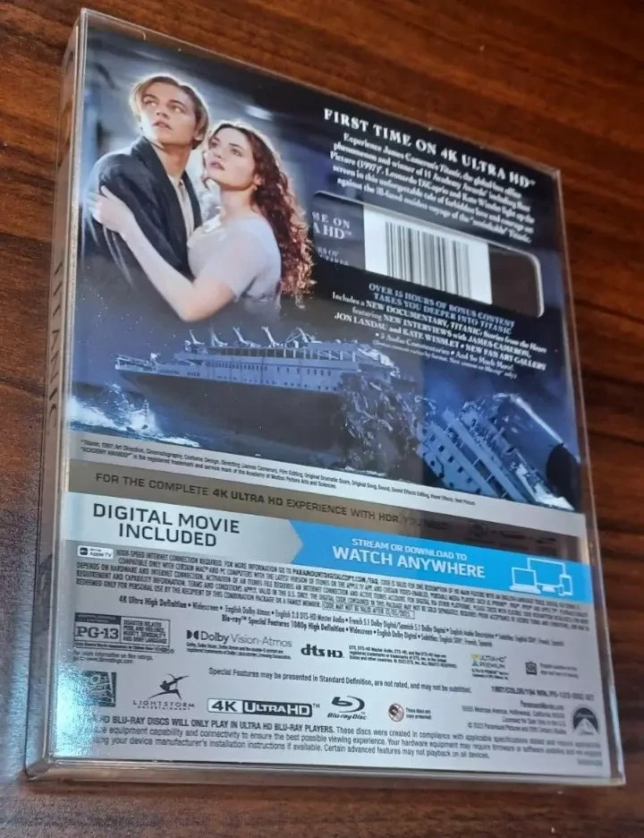 Titanic (4K UHD) SLIPCOVER w/PROTECTIVE SLEEVE–NEW (Sealed)- Free Box Shipping