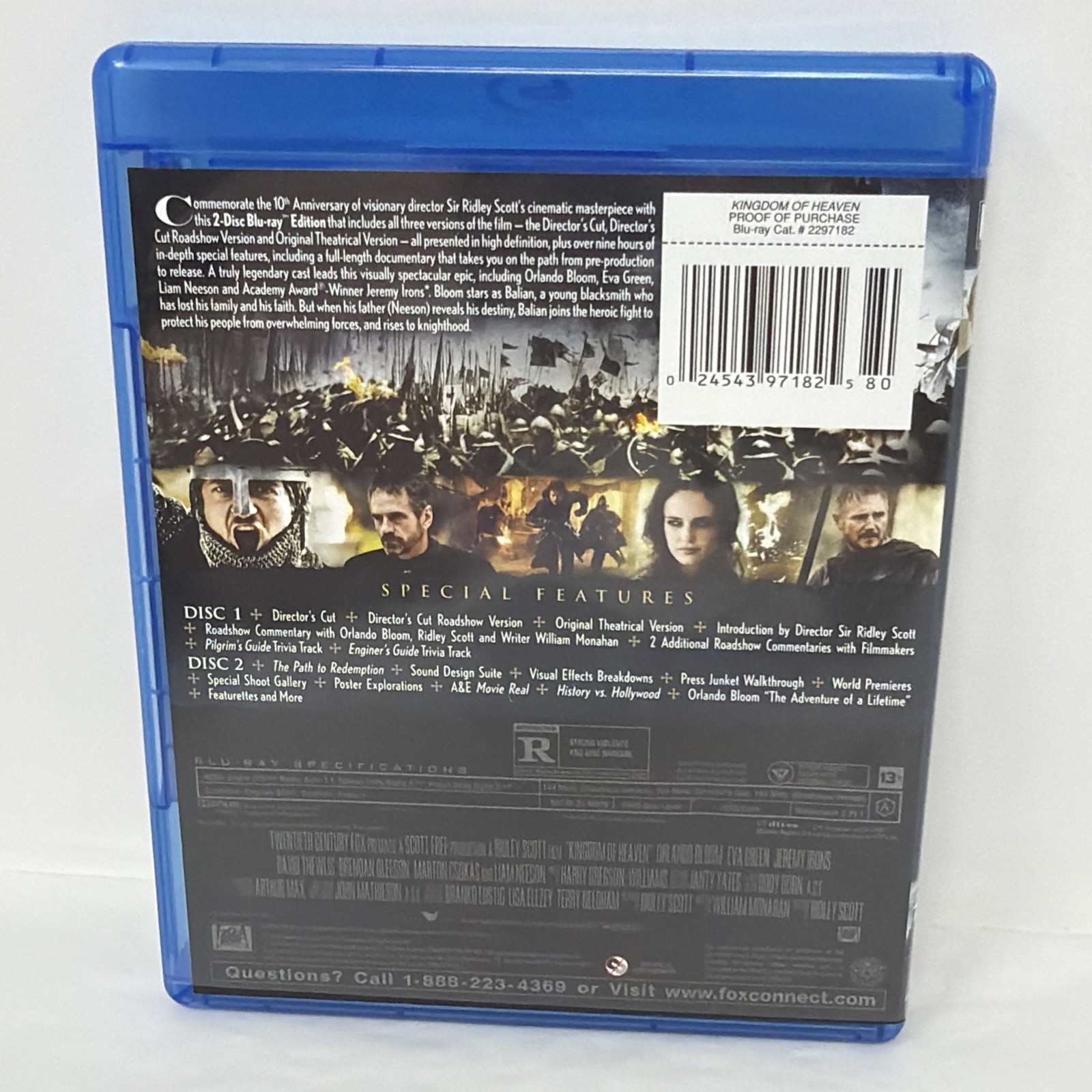 Kingdom Of Heaven: Ultimate Edition (Blu-ray, 2005)‎ Orlando Bloom, Jeremy Irons