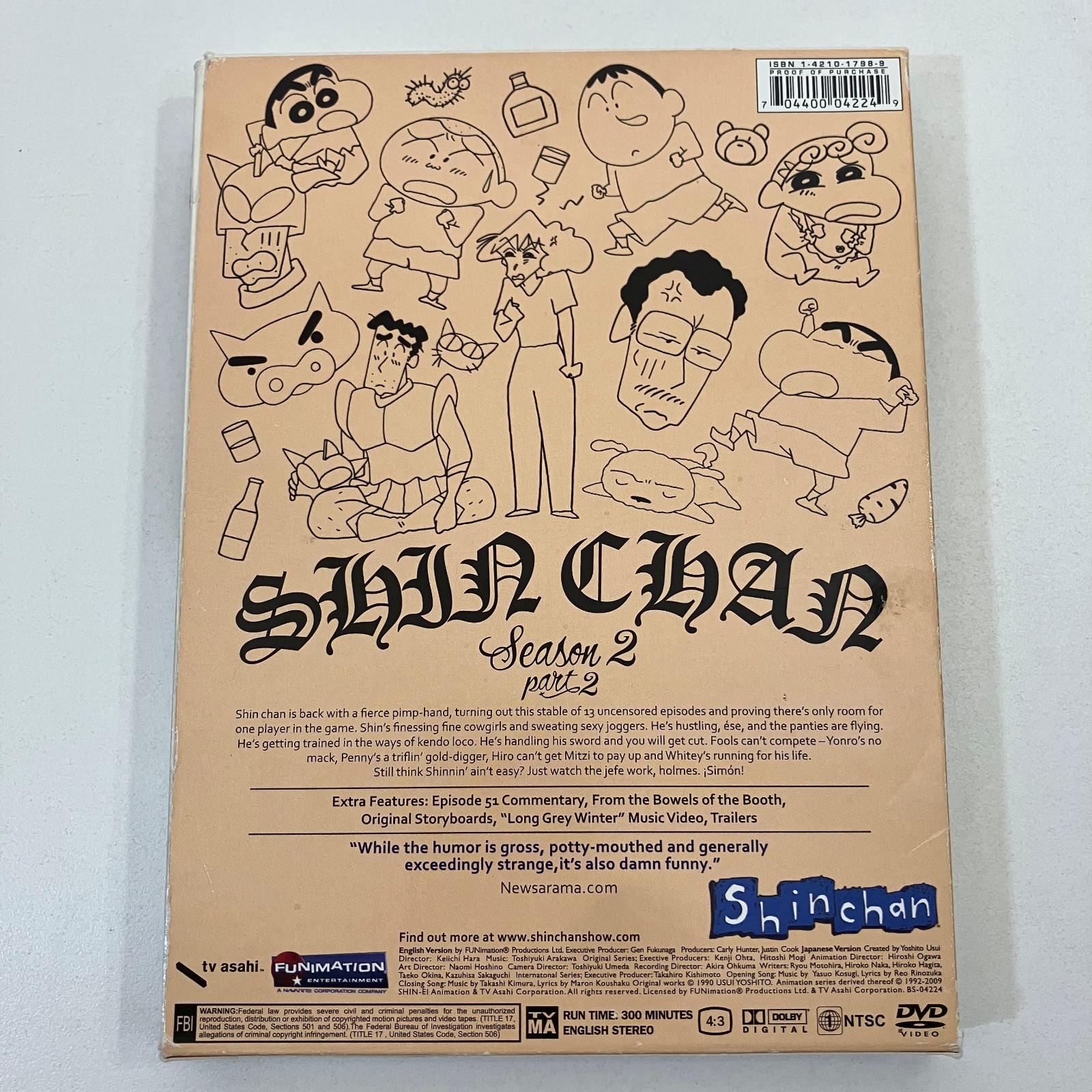 Crayon Shin Chan Season 2 Part 2 DVD TV MA Humor Anime Funimation Usui Yoshito