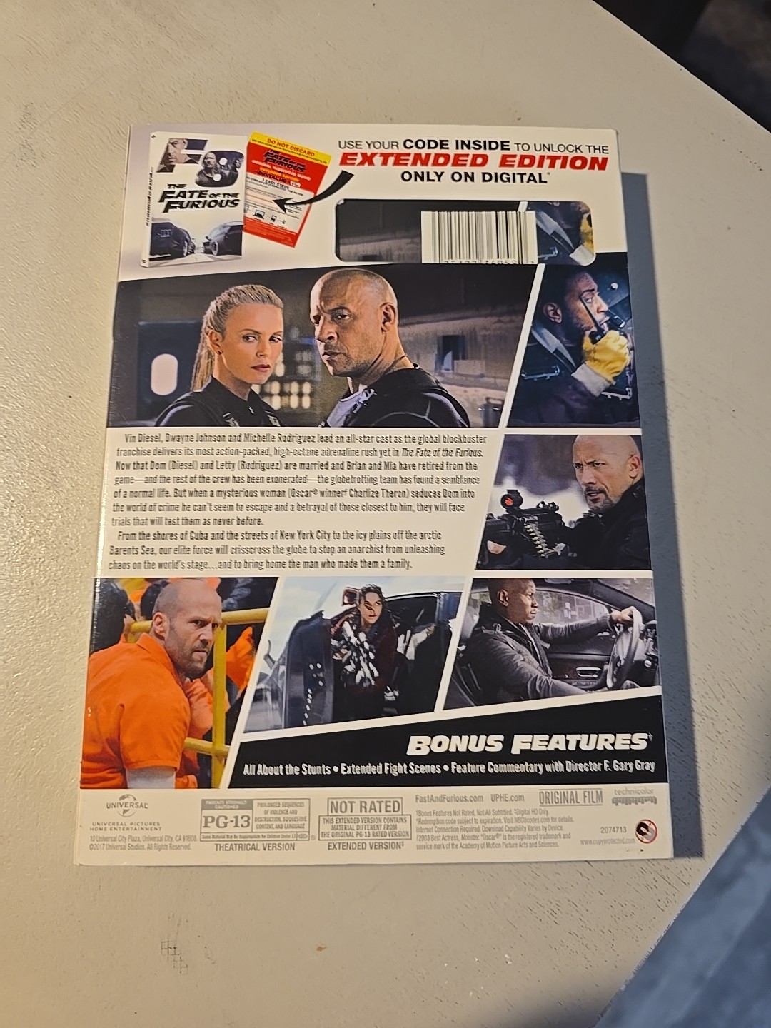 The Fate of the Furious (DVD, 2017)