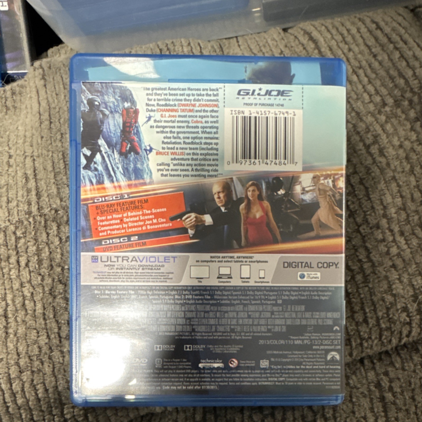 Paramount G.I. Joe: Retaliation (Blu-ray/DVD/Digital Copy) 2013 PG-13 110min