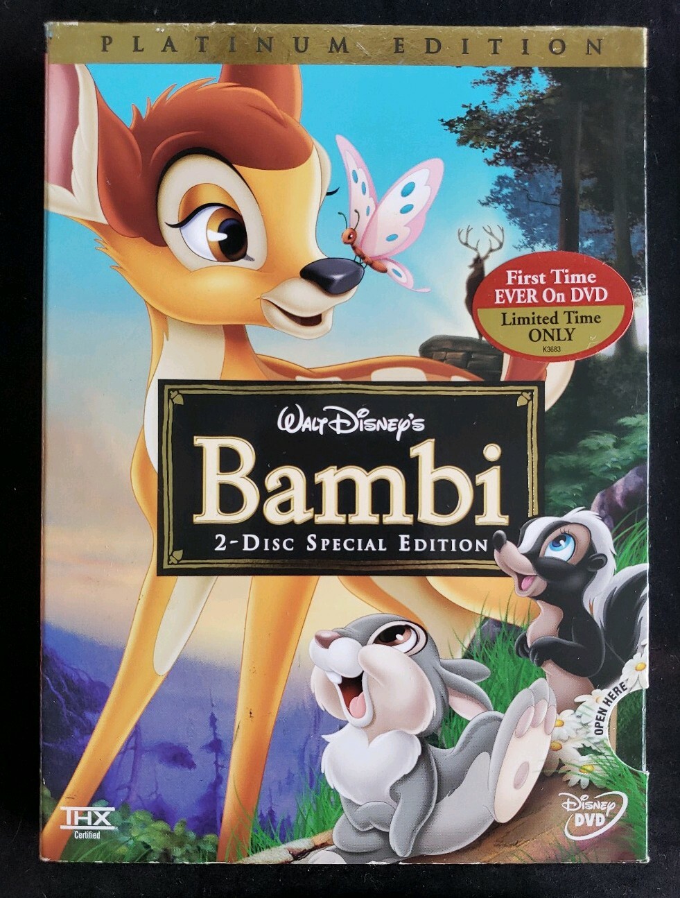 Bambi (DVD 2011 2-Disc Set, Special Ed/Platinum Ed) W/ Slipcover 100% Guaranteed