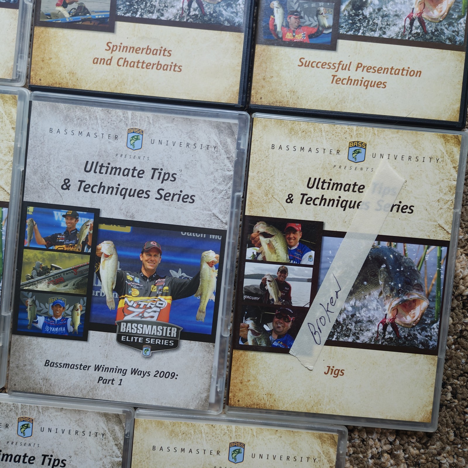 Lot of 14 Bassmaster University Ultimate Tips & Tricks Series