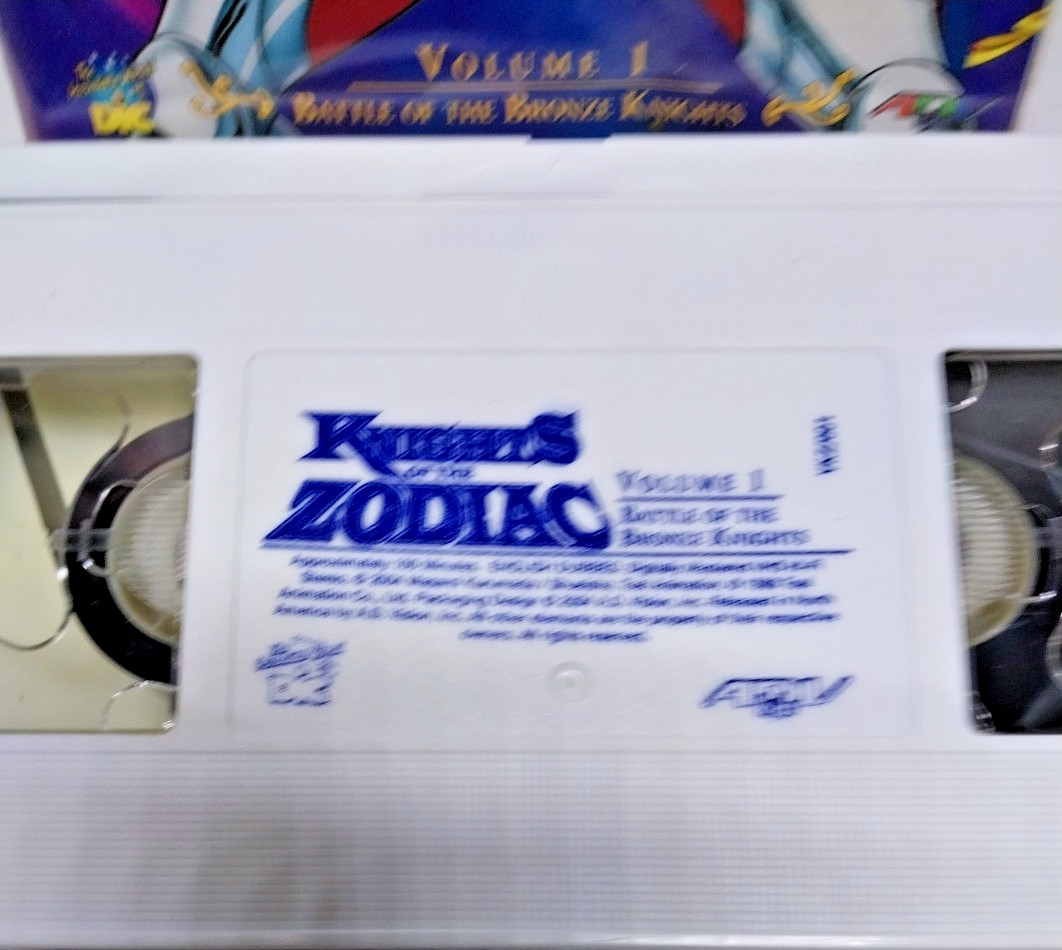 Knights of the Zodiac Vol. 1 Battle of the Bronze Knights Vhs