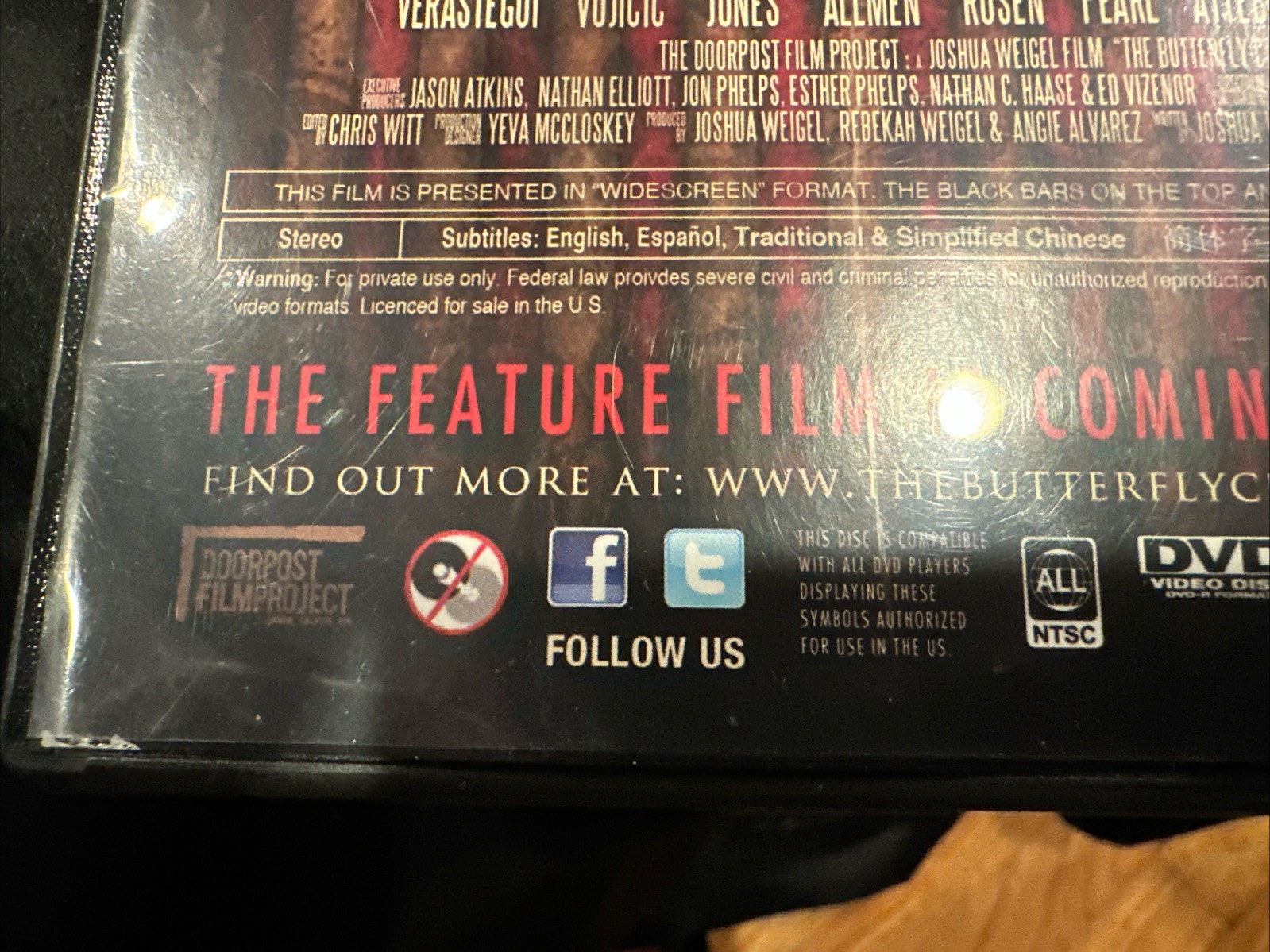 The Butterfly Circus (Short Film, 20 Minutes) DVD (Original Copy)