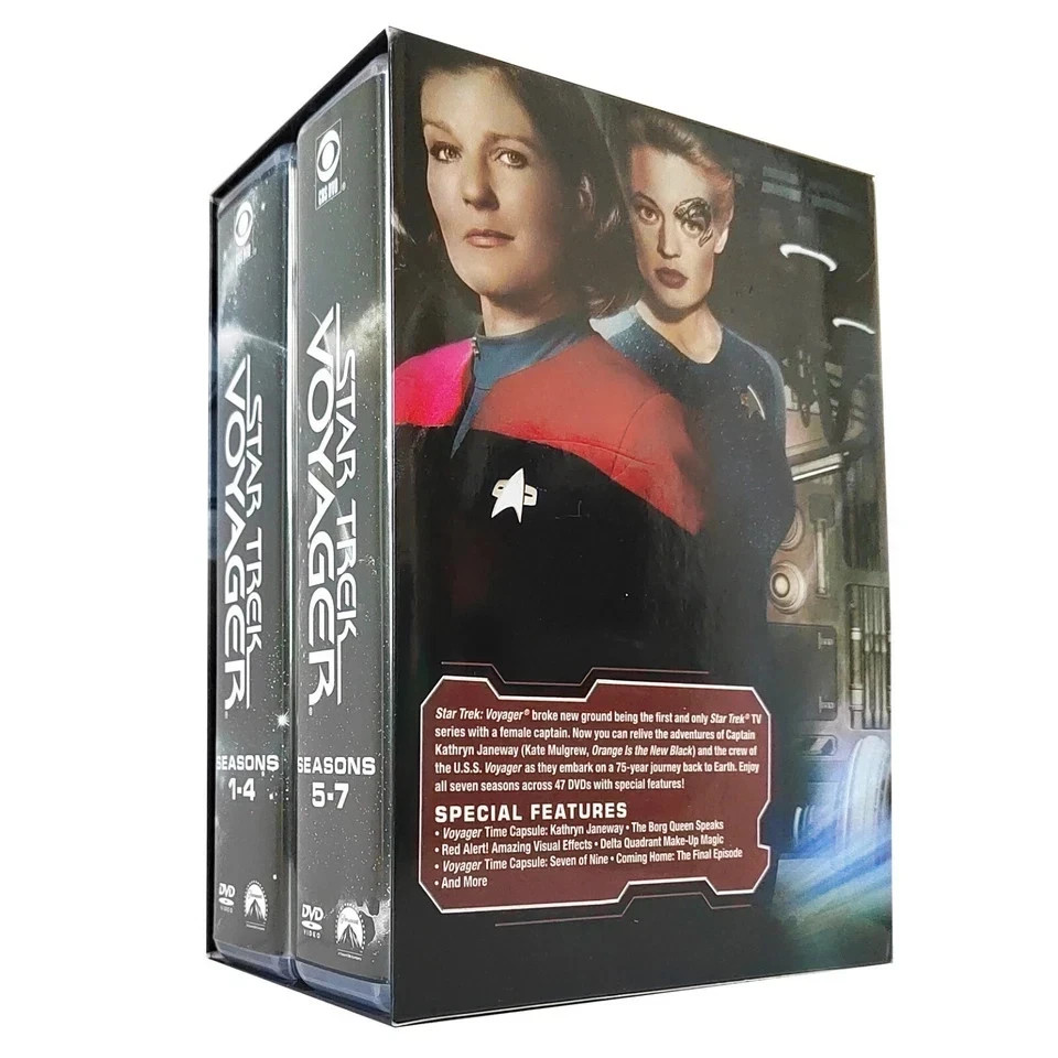 Star Trek Voyager : Complete TV Series Season 1-7 (DVD 47-Discs Set) Region 1.