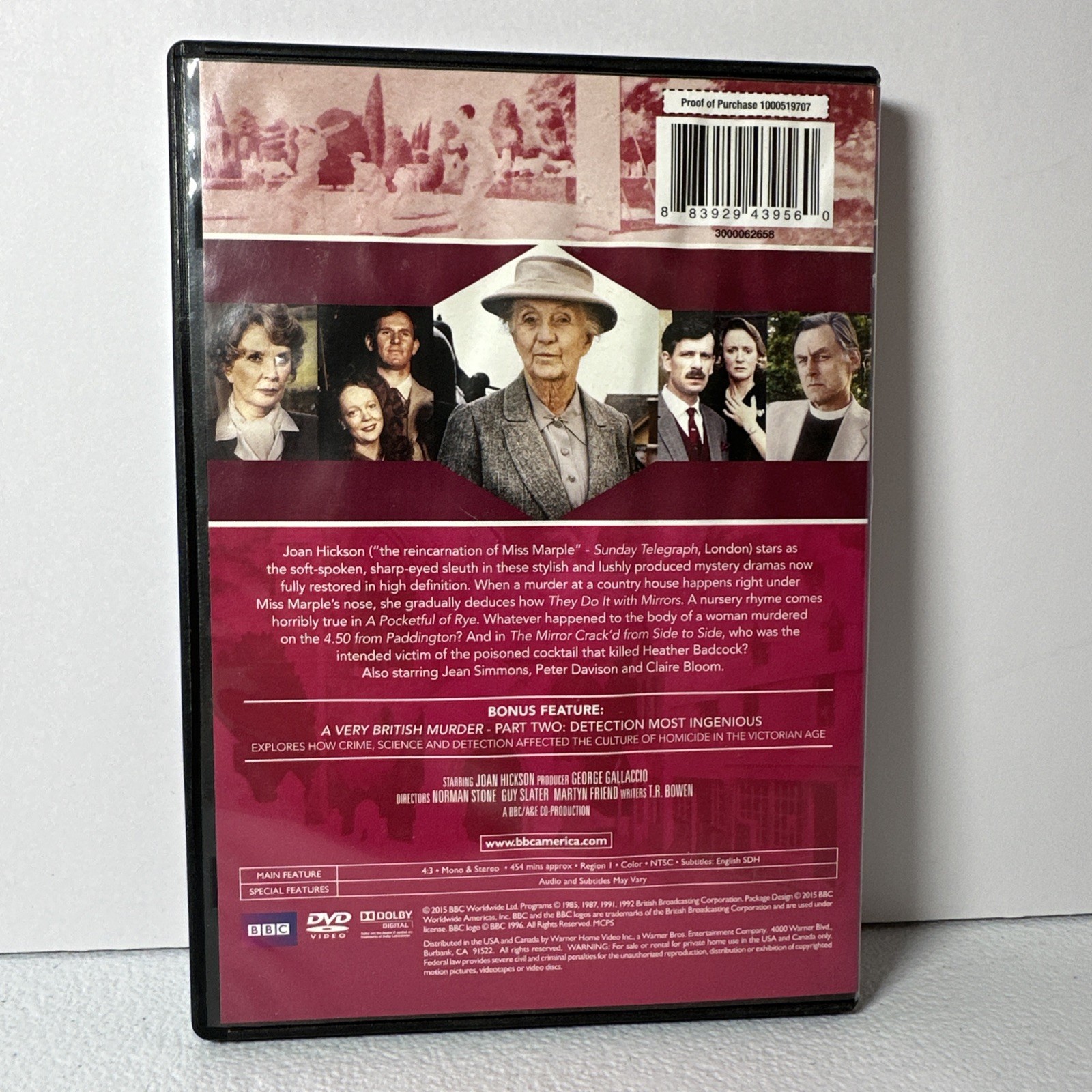 Miss Marple Remastered DVD Collection Vol 1-3 BBC Region 1