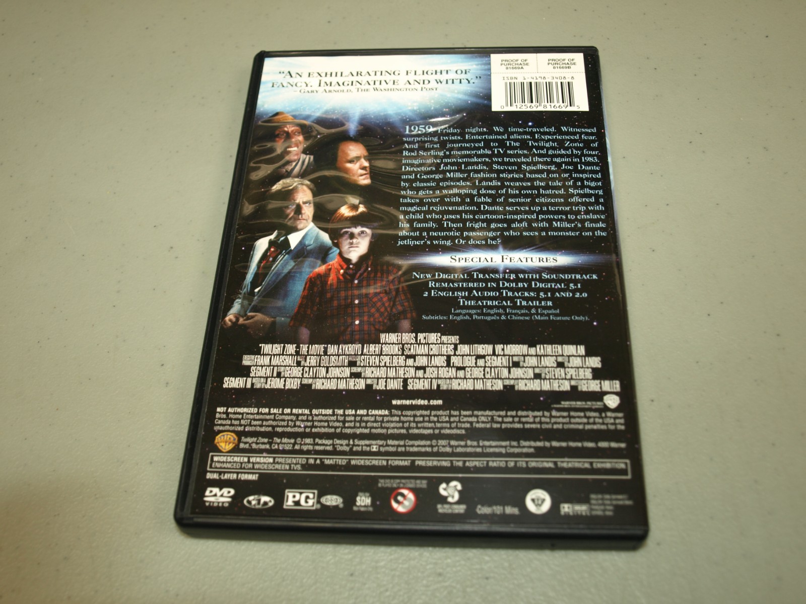 Twilight Zone The Movie (DVD, 1983)