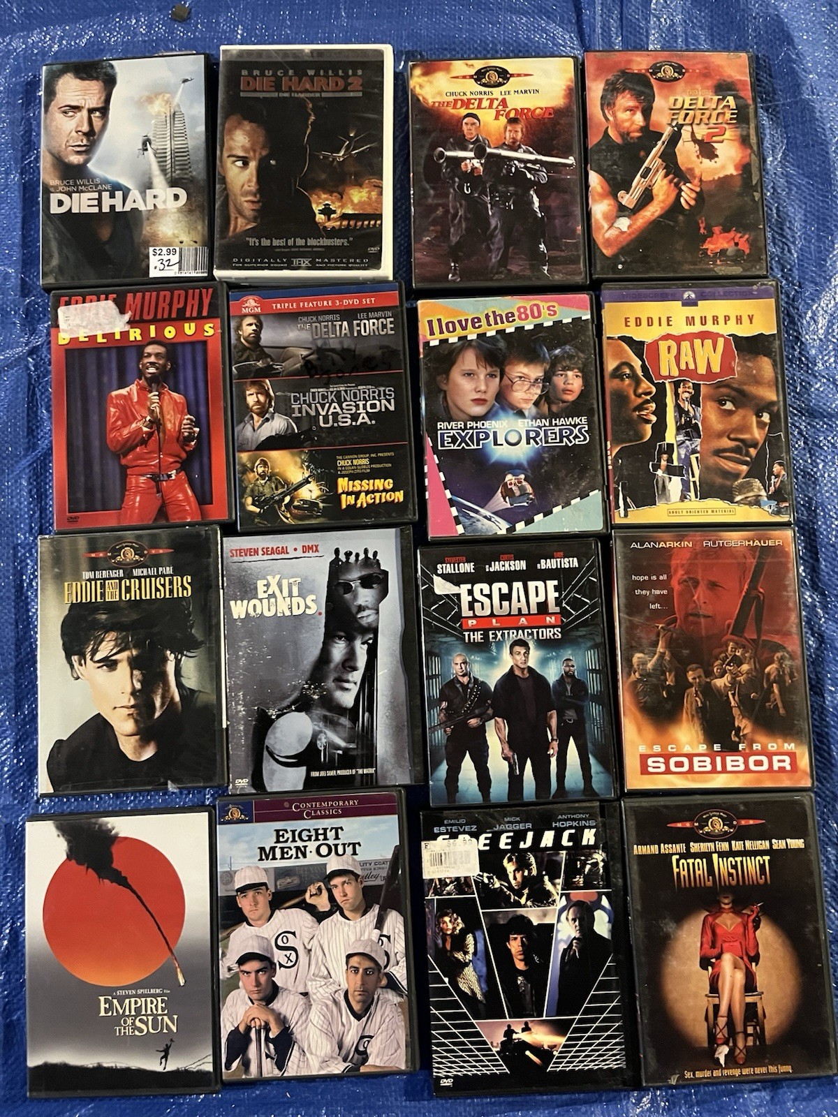#11 80’s 90′ Action Comedy YOU PICK CHOOSE $5 Total Shipping Drop Down Menu Bar