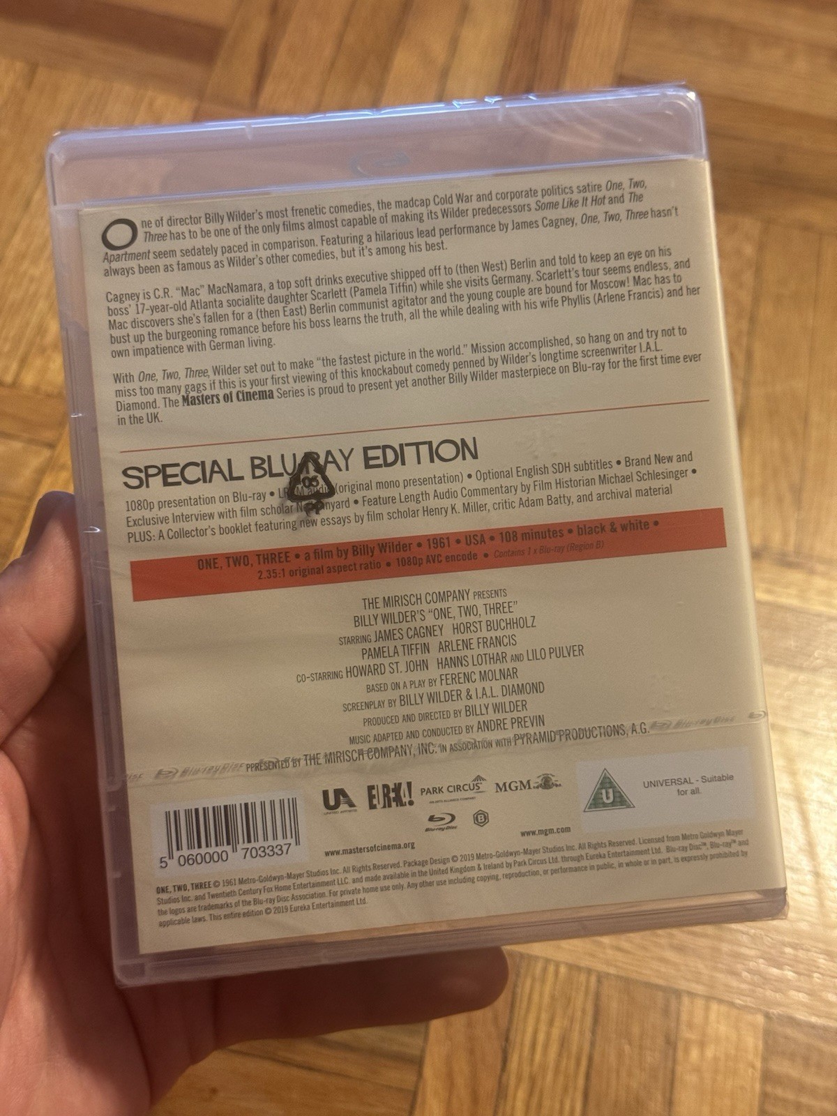 One, Two, Three (Masters of Cinema) Blu-ray [Region B] NEW!