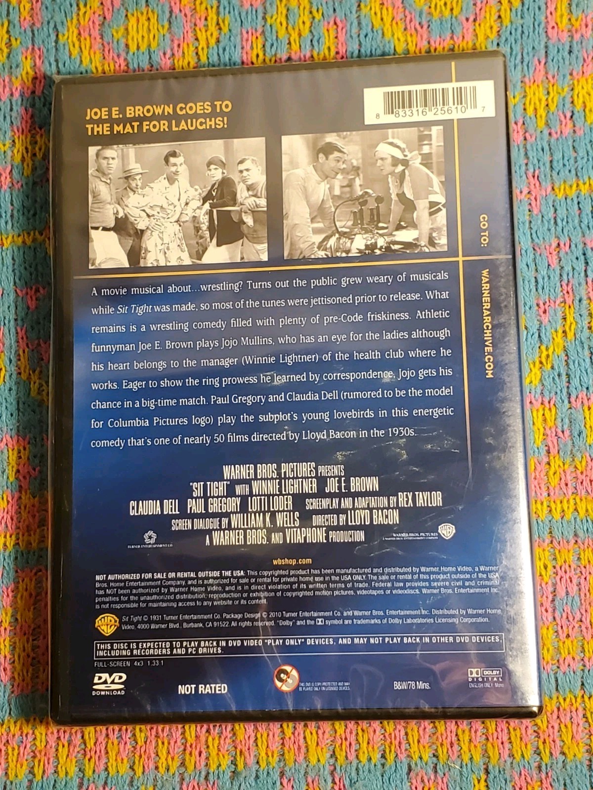 Sit Tight (DVD, 1931) Warner Archive Collection OOP 30s Wrestling Comedy [NEW]