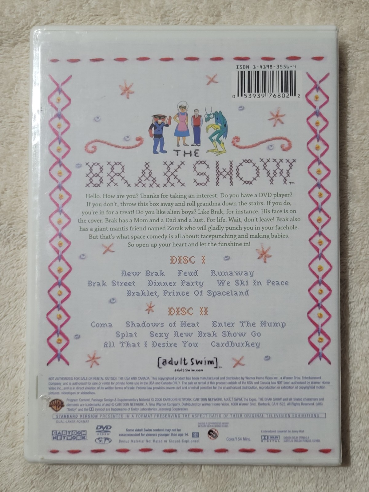 The Brak Show, Volume 2 (DVD) 2 Disc Set Adult Swim Rare OOP Space Ghost